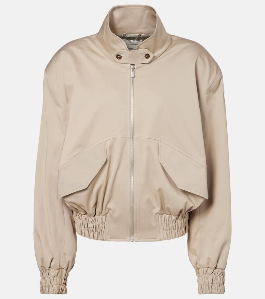 magda butrym wool and silk bomber jacket