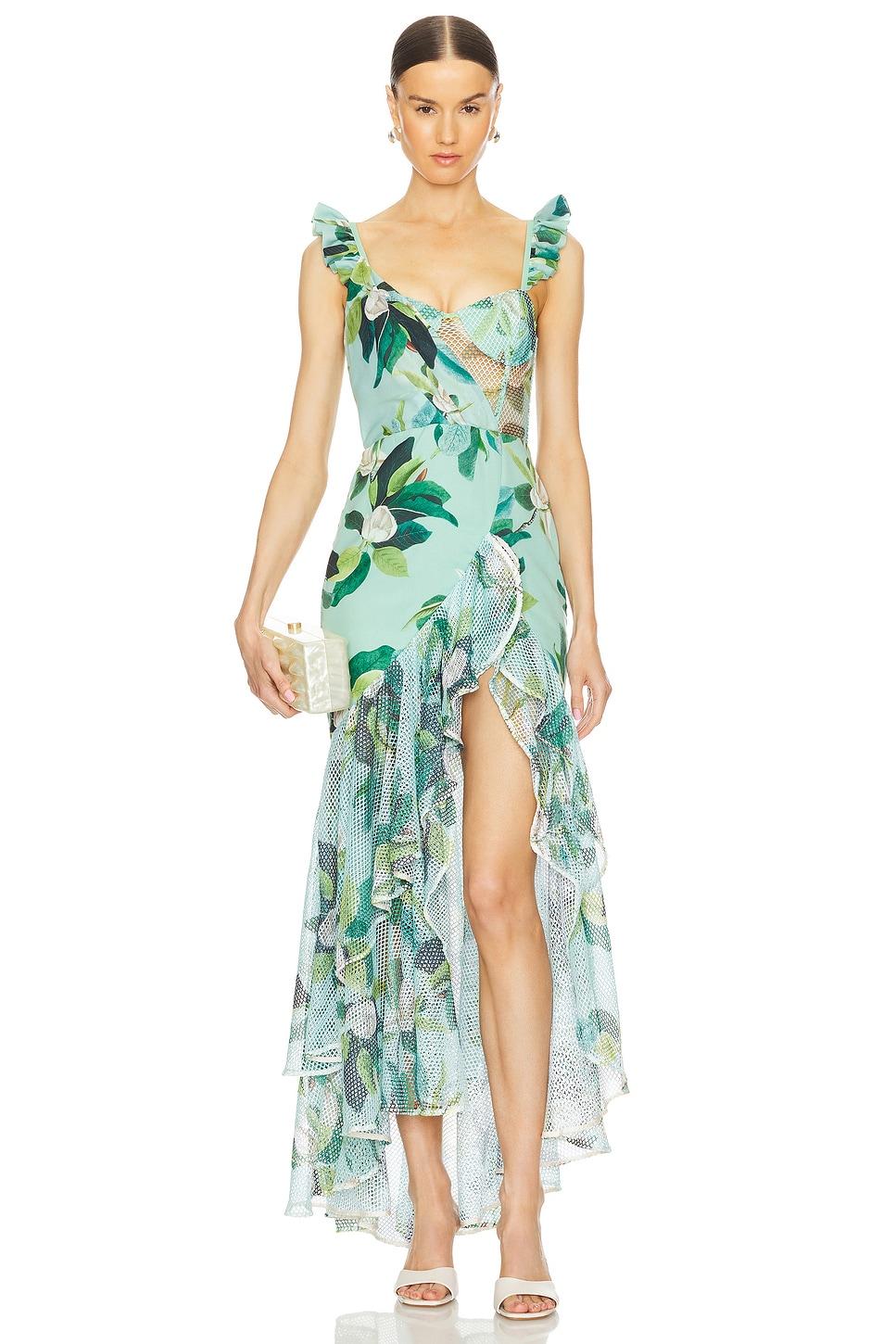magnolia bustier maxi dress