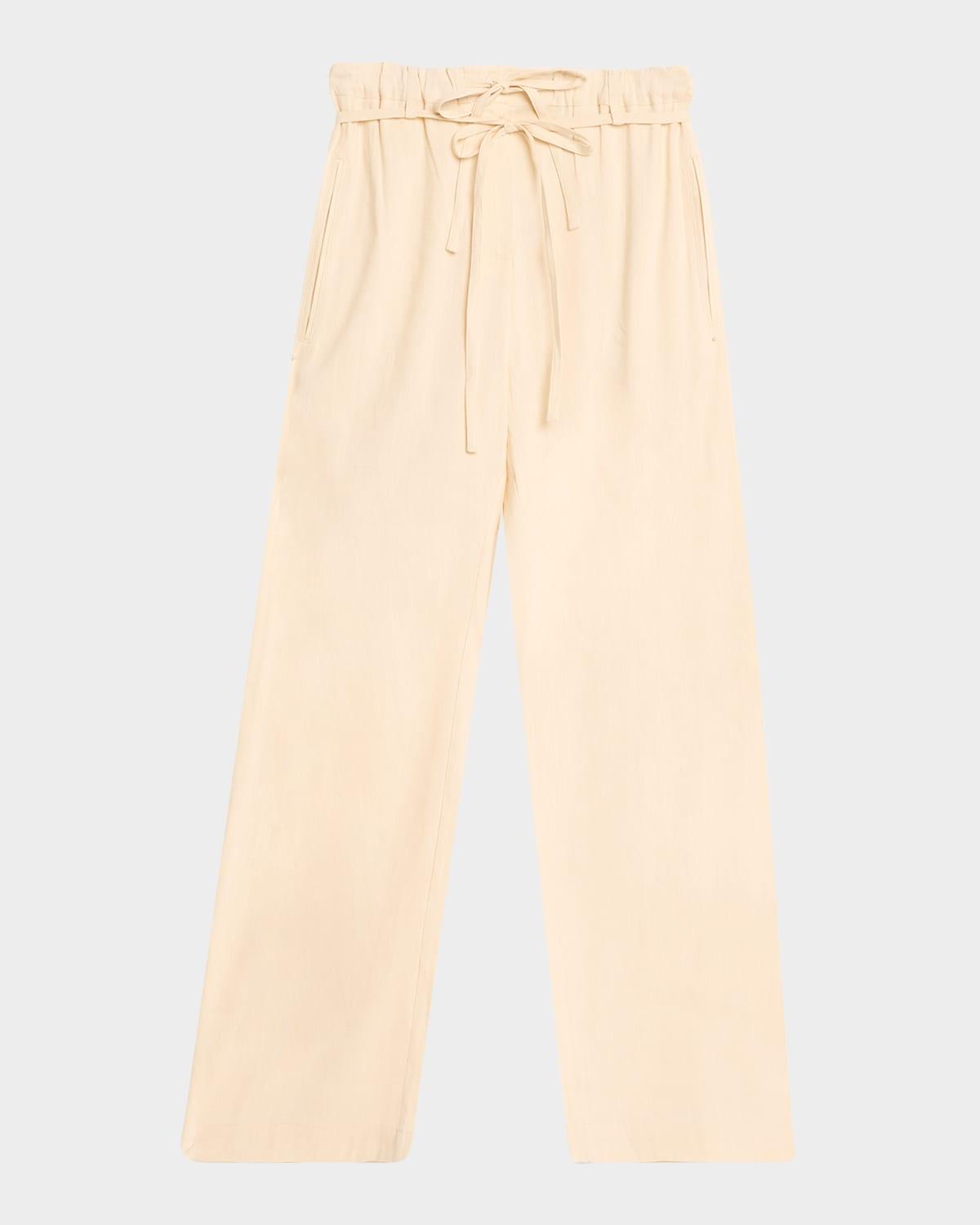 magnus linen slub pants