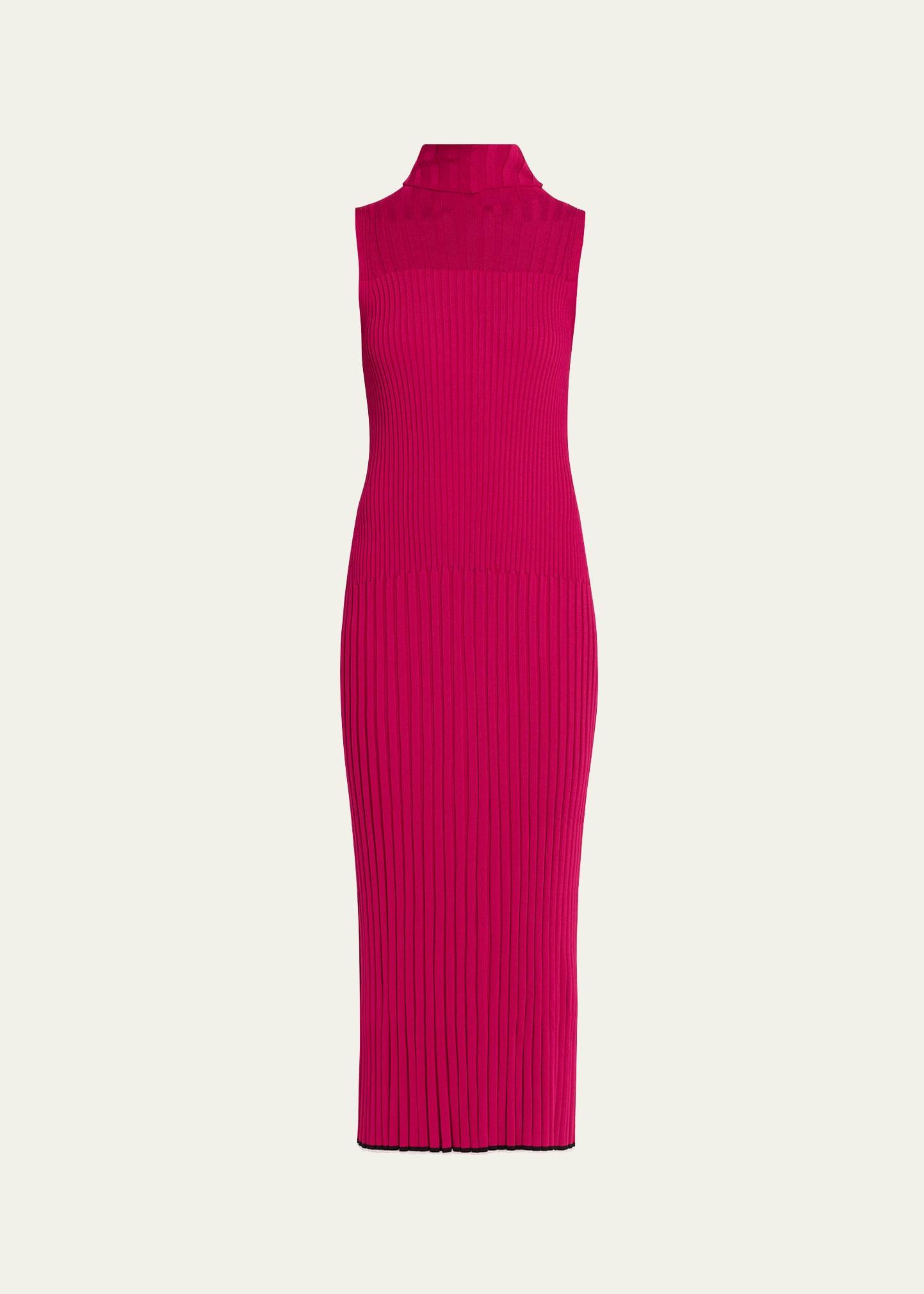 maia ribbed turtleneck dress