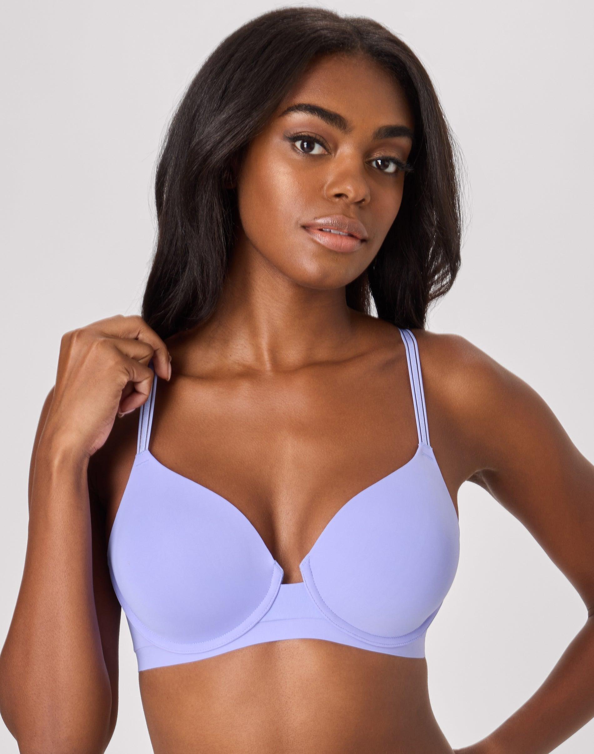 maidenform barely there full coverage underwire bra blue beyond 34b women's