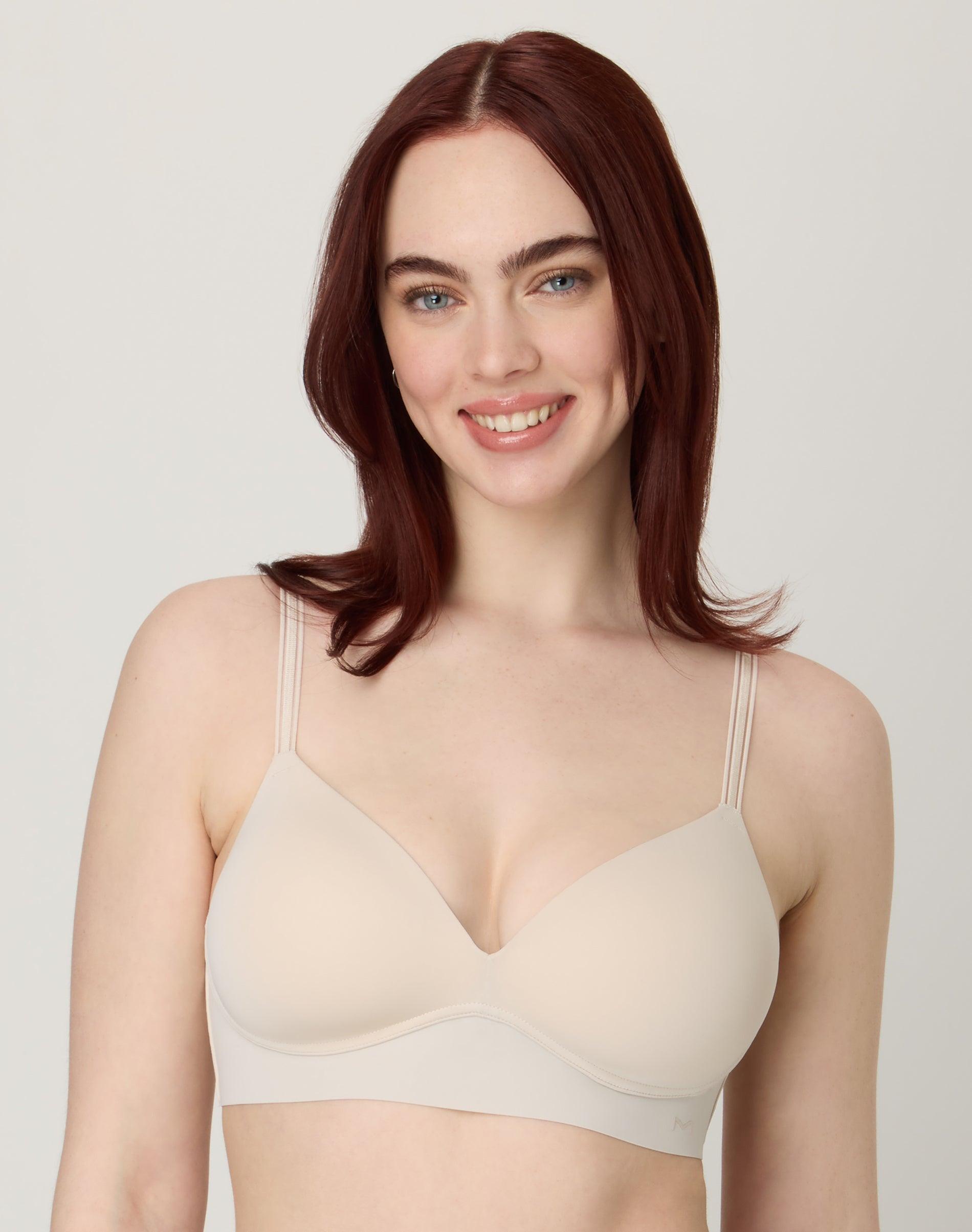 maidenform barely there full coverage wireless bra beige bisque s women's