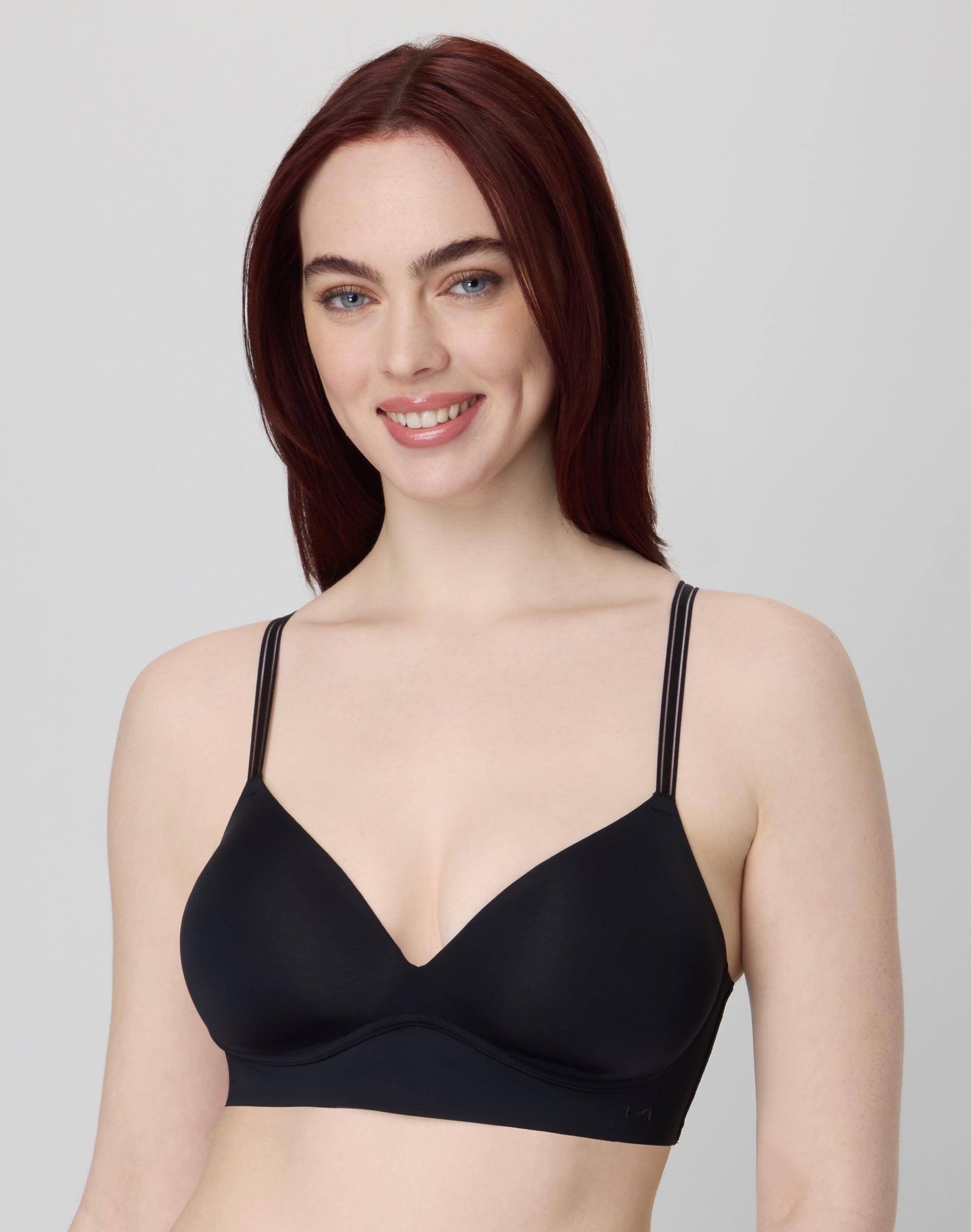 maidenform barely there full coverage wireless bra black s women's