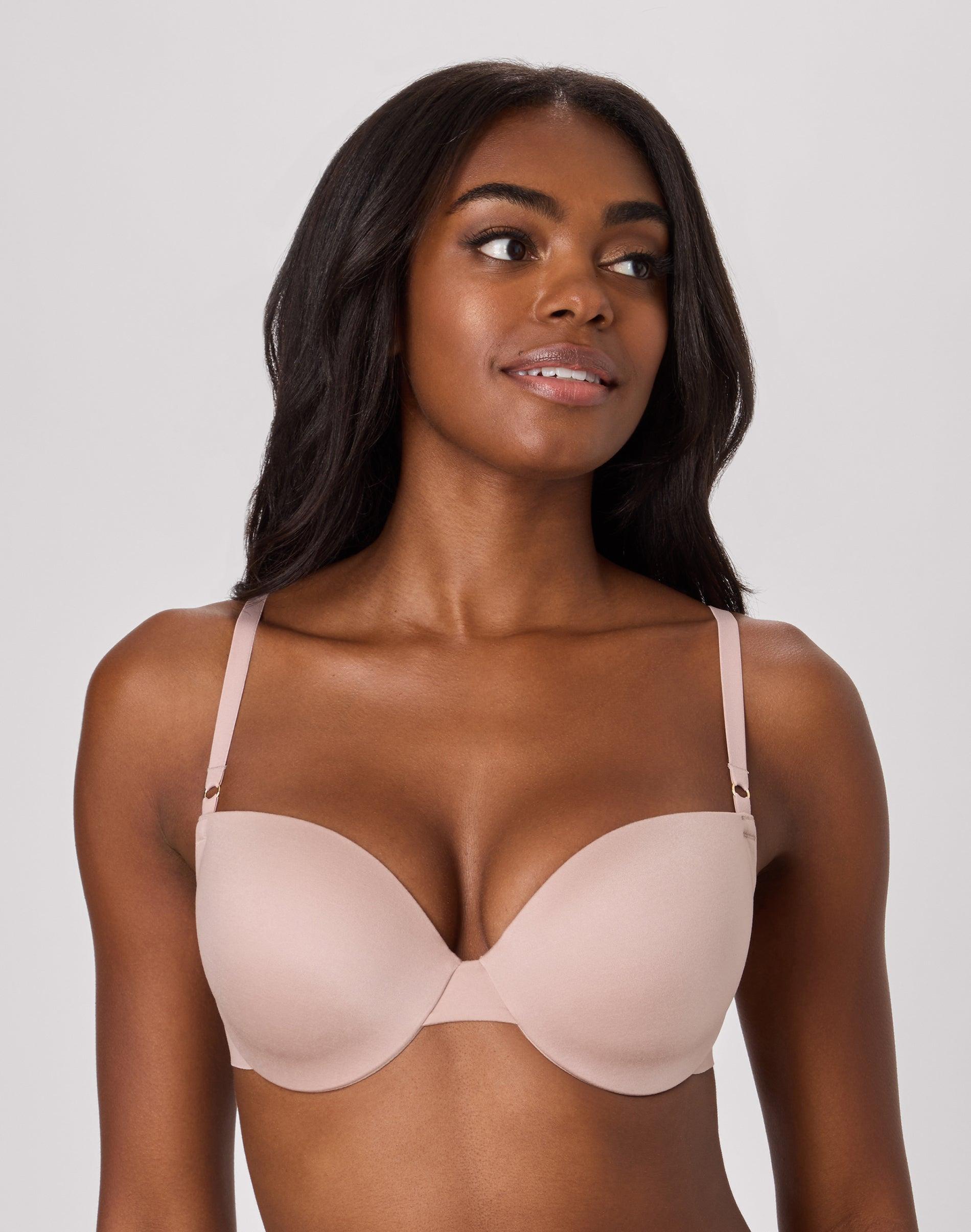 maidenform comfort push-up underwire bra evening blush 34a women's