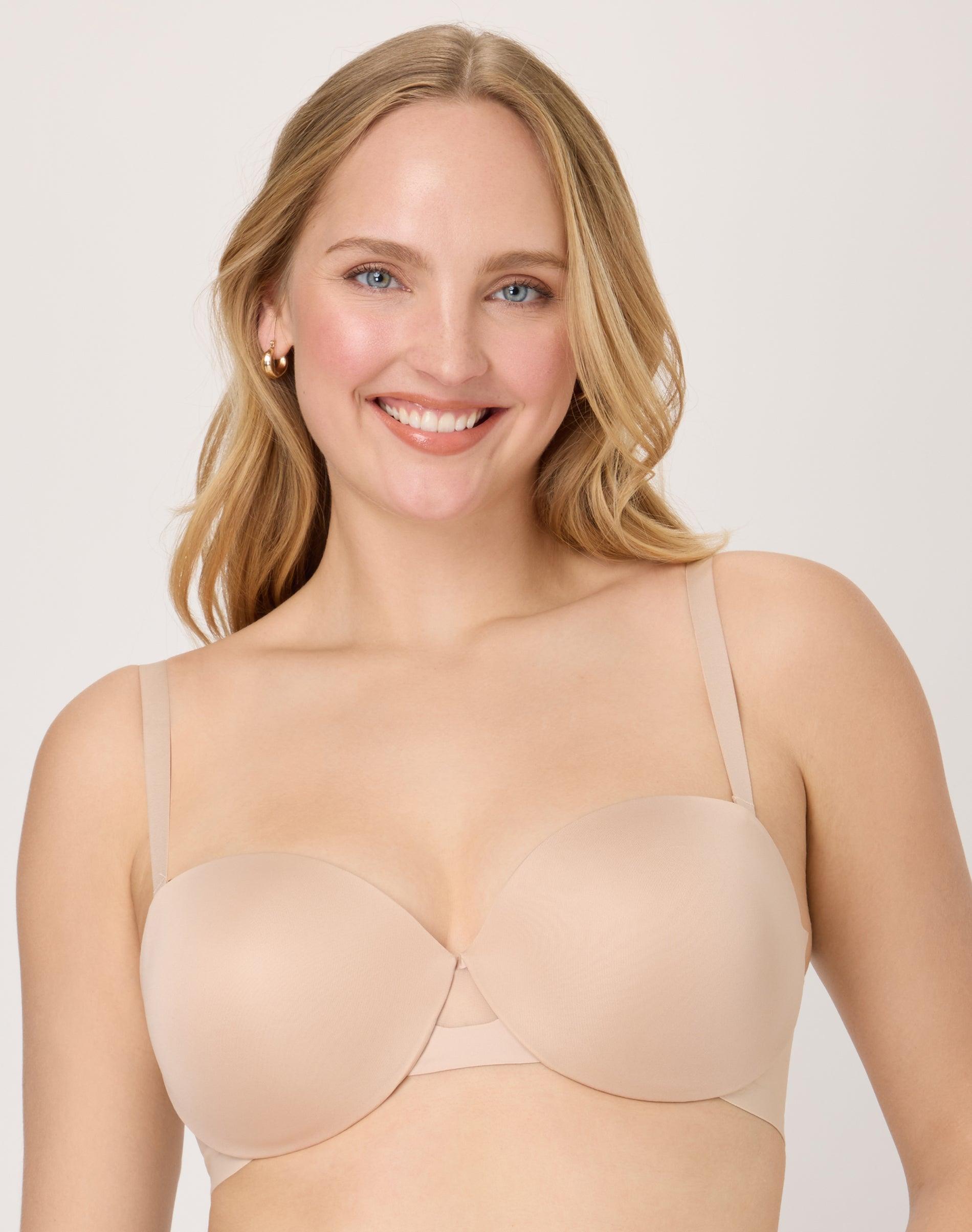 maidenform dreamwire multiway strapless bra with underwire almond 34a women's
