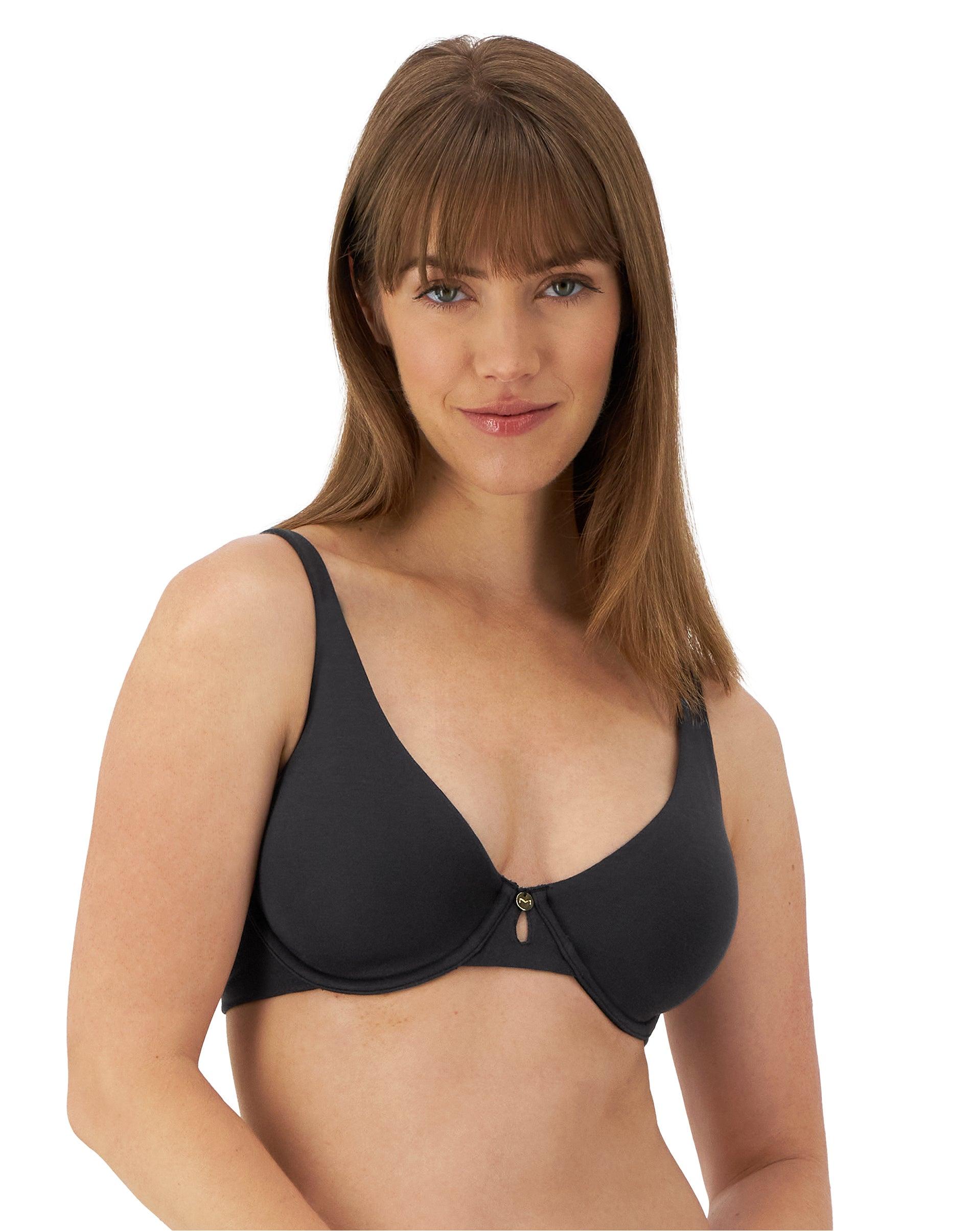 maidenform everyday luxe full coverage underwire bra black 34a women's