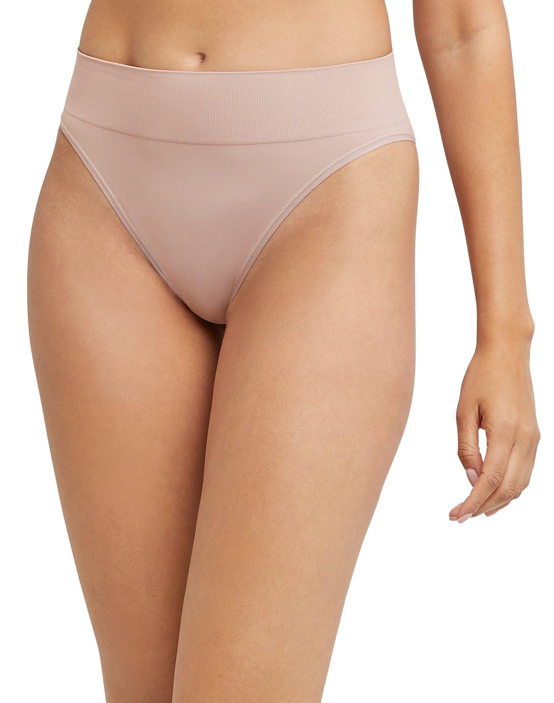 maidenform m seamless high leg bikini evening blush s women's