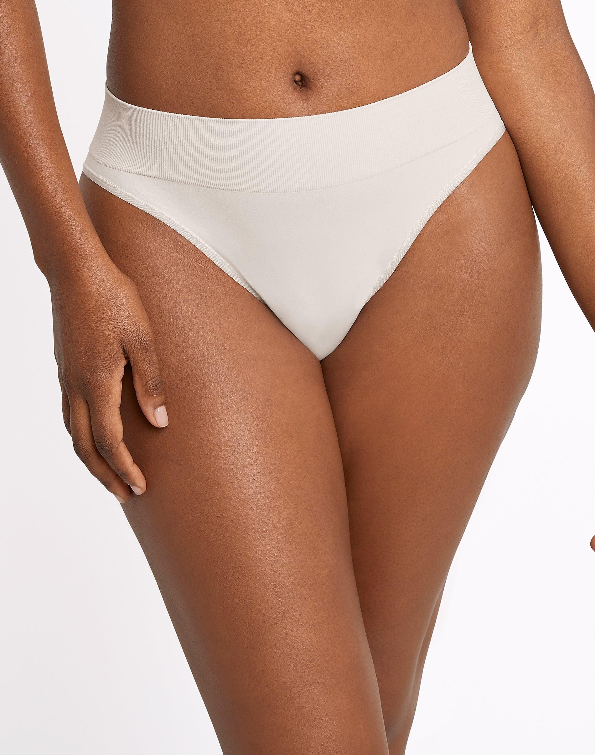 maidenform m seamless high leg bikini sandshell s women's