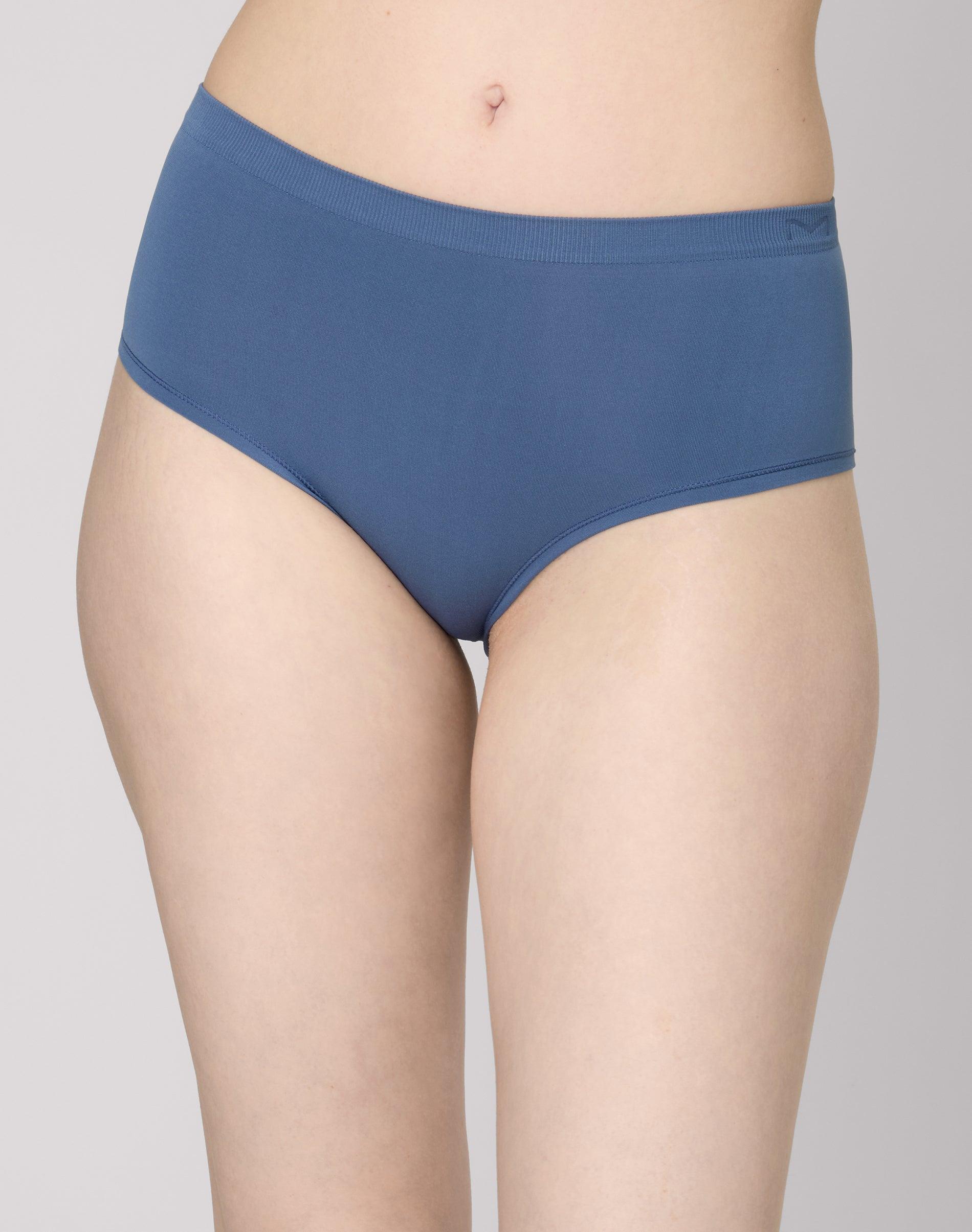 maidenform m seamless hipster dungaree blue s women's