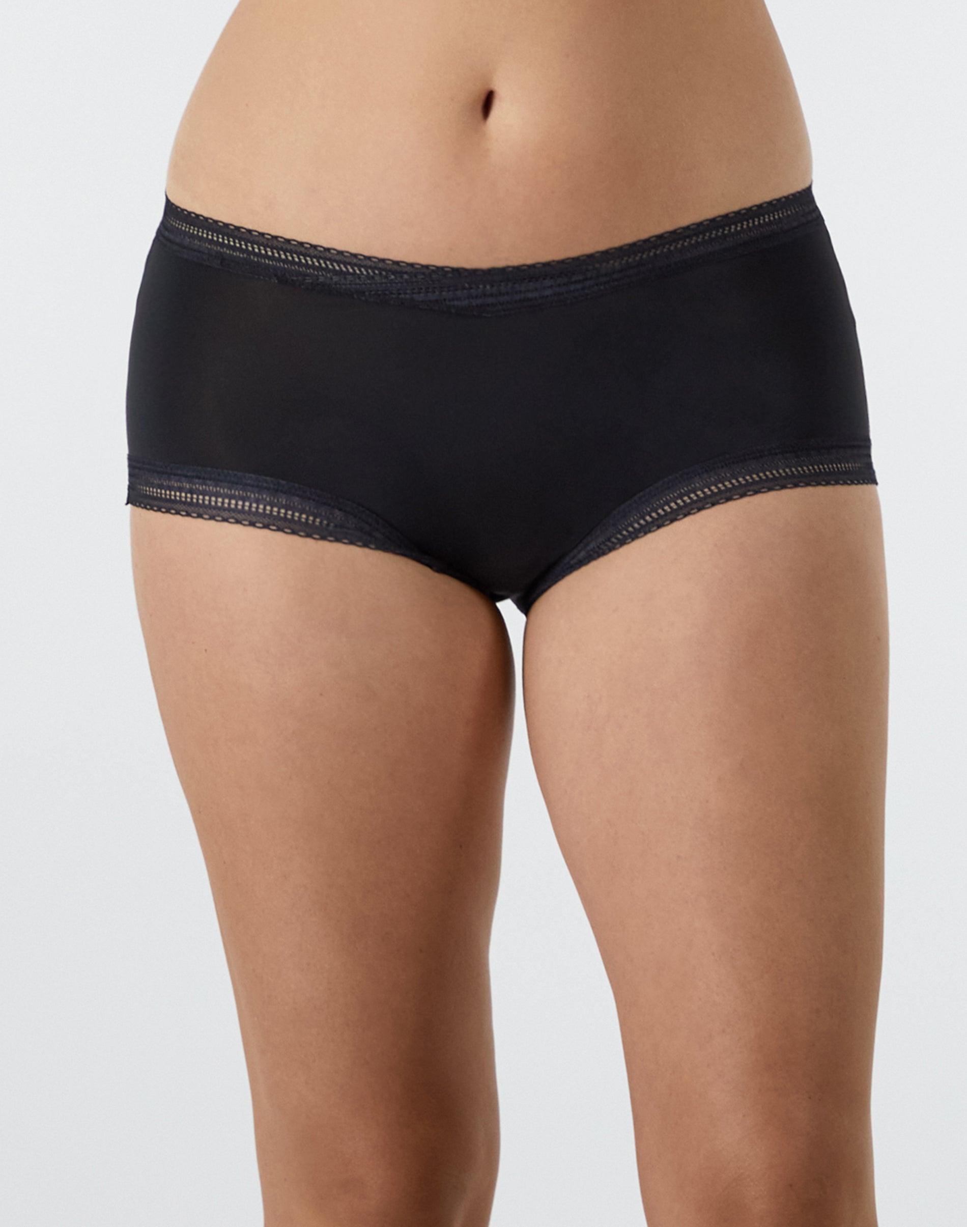 maidenform modern full coverage boyshort black s
