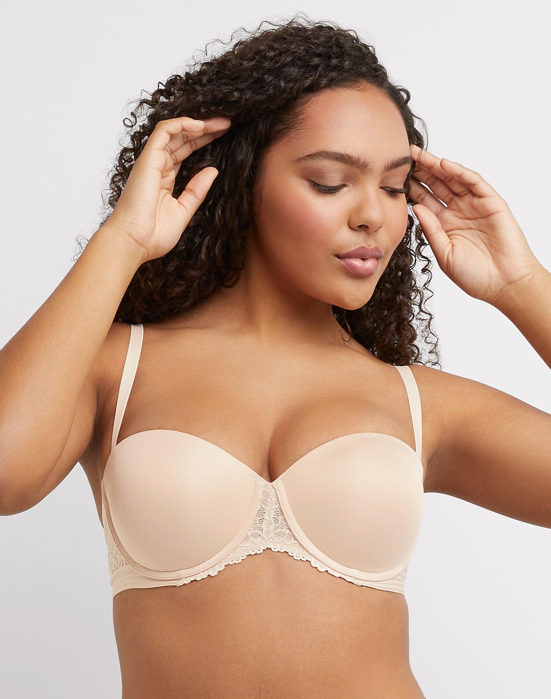 maidenform multiway push-up strapless bra paris nude 34a women's