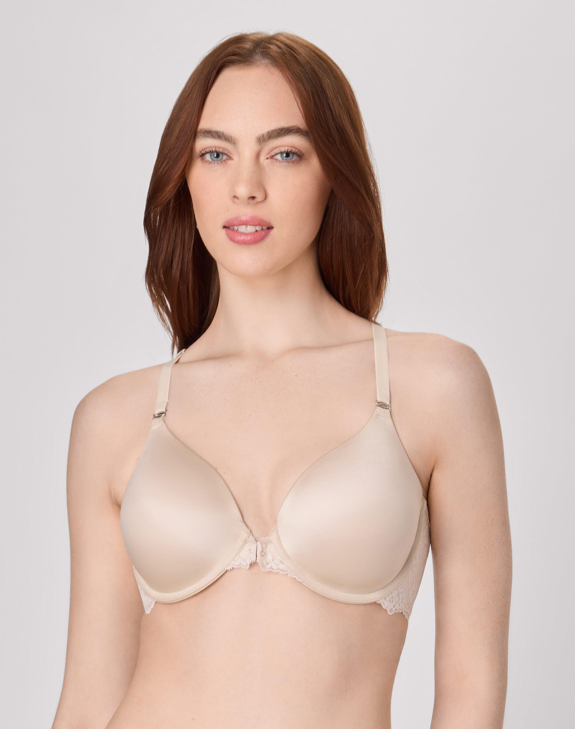 maidenform one fab fit everyday full coverage racerback bra beige bisque 34b women's