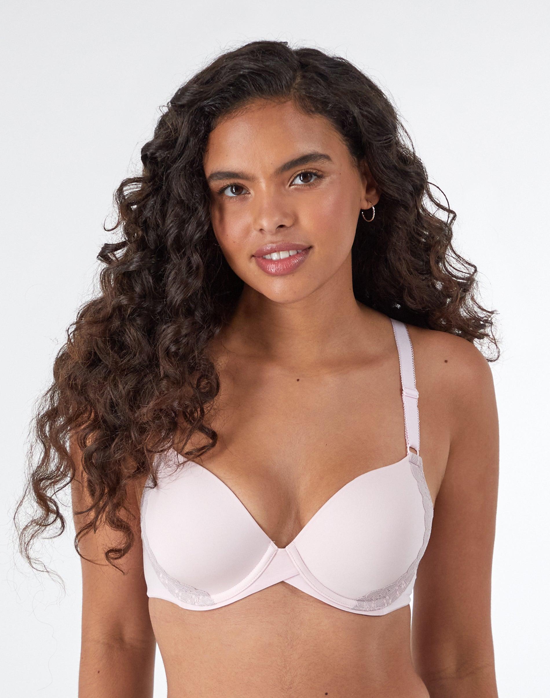 maidenform one fab fit everyday modern demi underwire bra ballerina slipper/gloss 34a women's