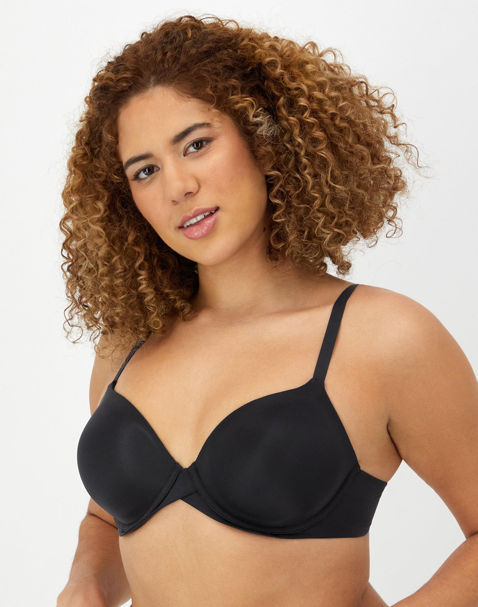 maidenform one fab fit everyday modern demi underwire bra black 32a women's