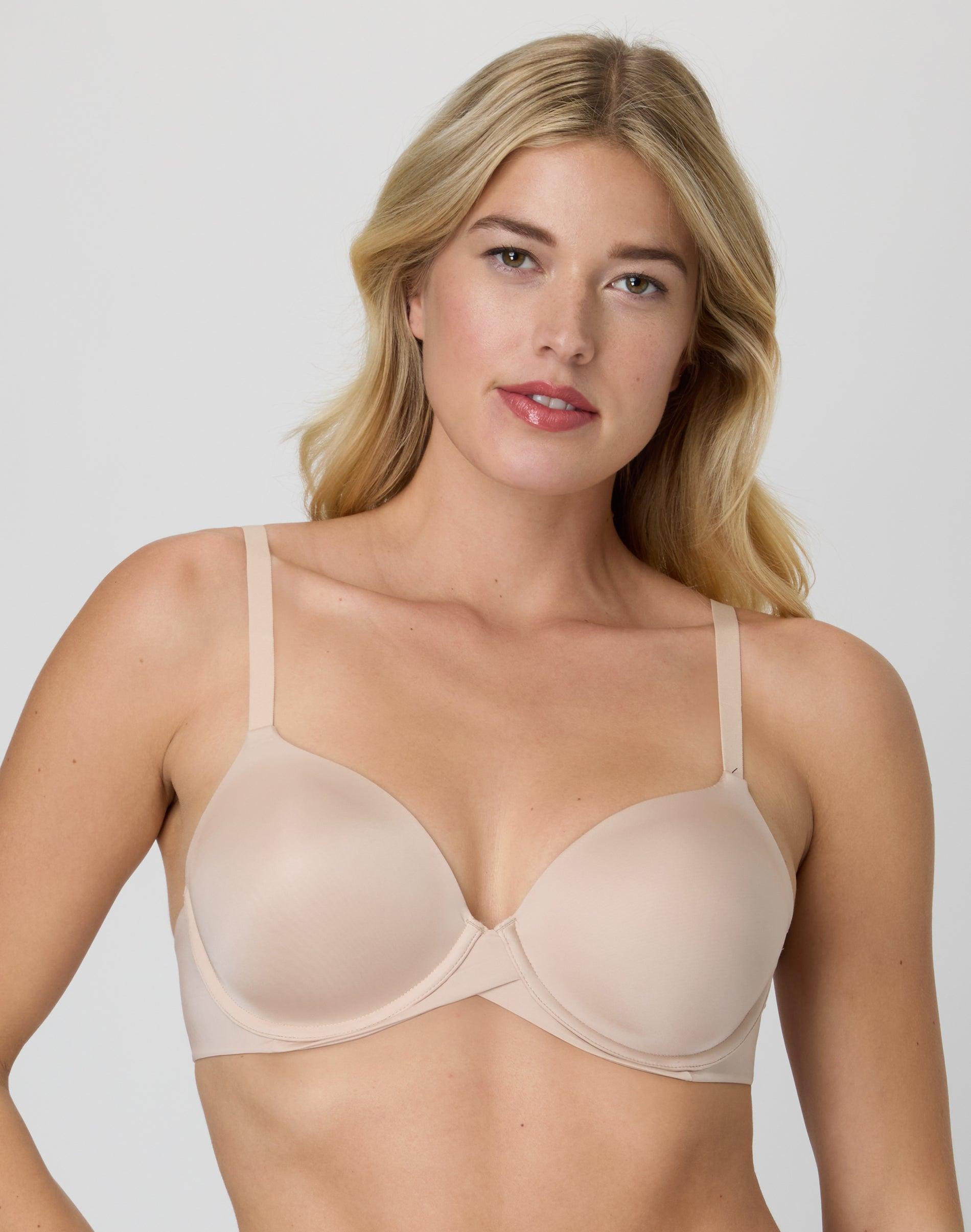 maidenform one fab fit everyday modern demi underwire bra paris nude 32a women's