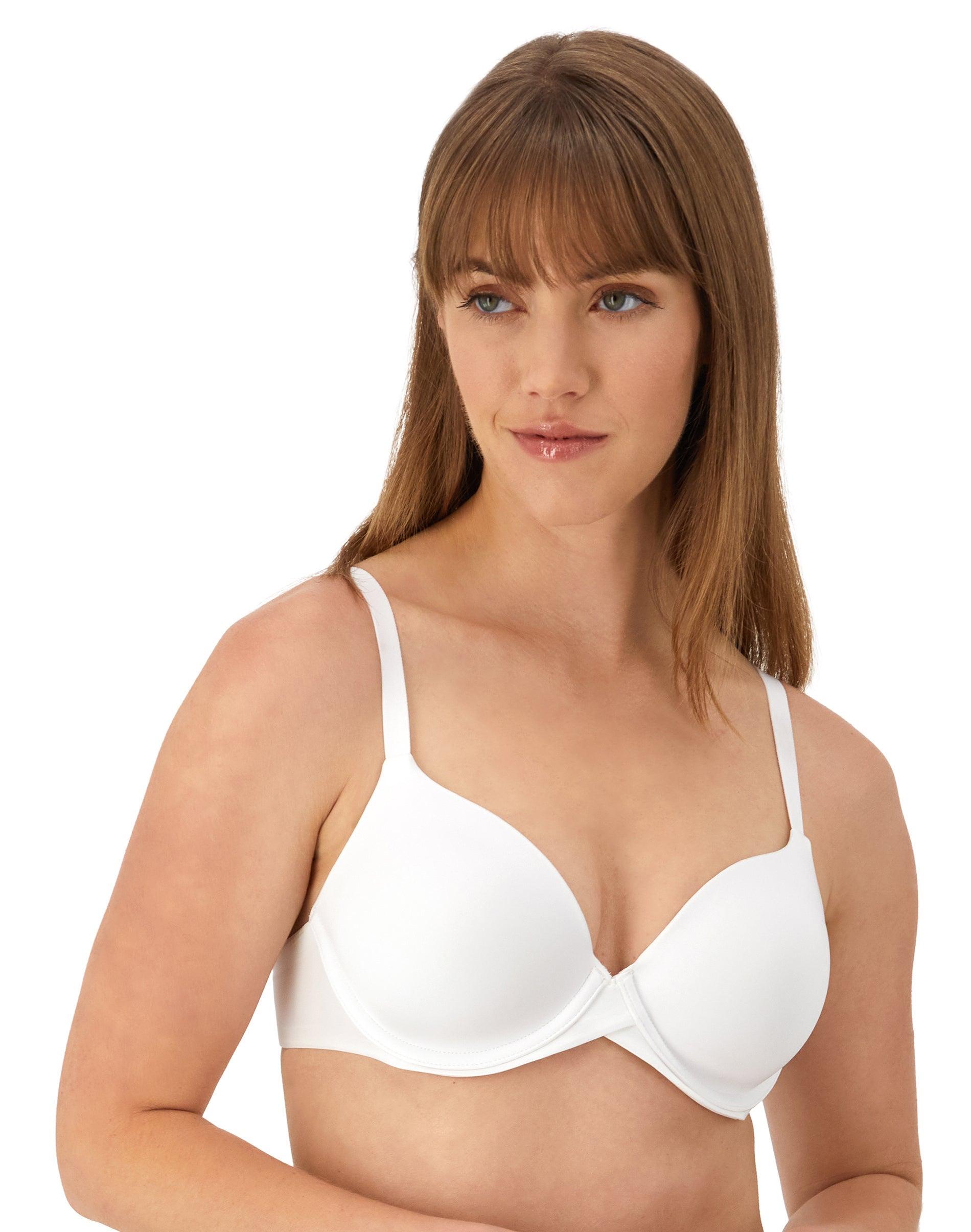 maidenform one fab fit everyday modern demi underwire bra white 32a women's