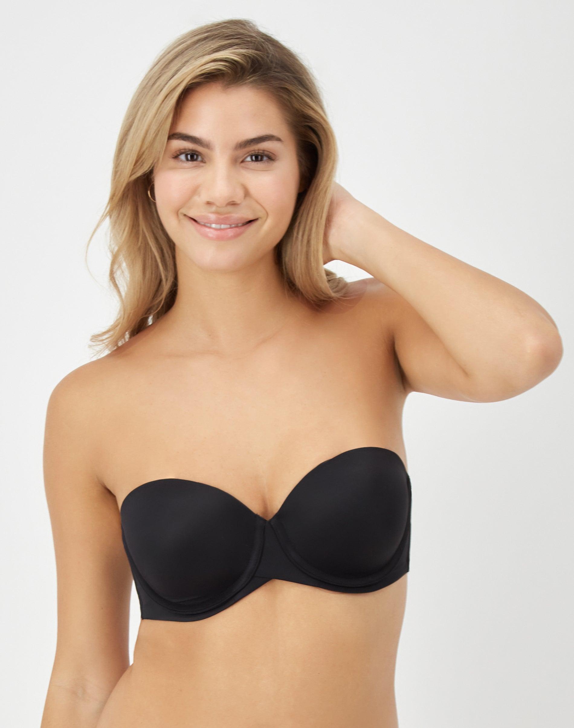 maidenform ultimate stay put strapless underwire bra black 34a women's