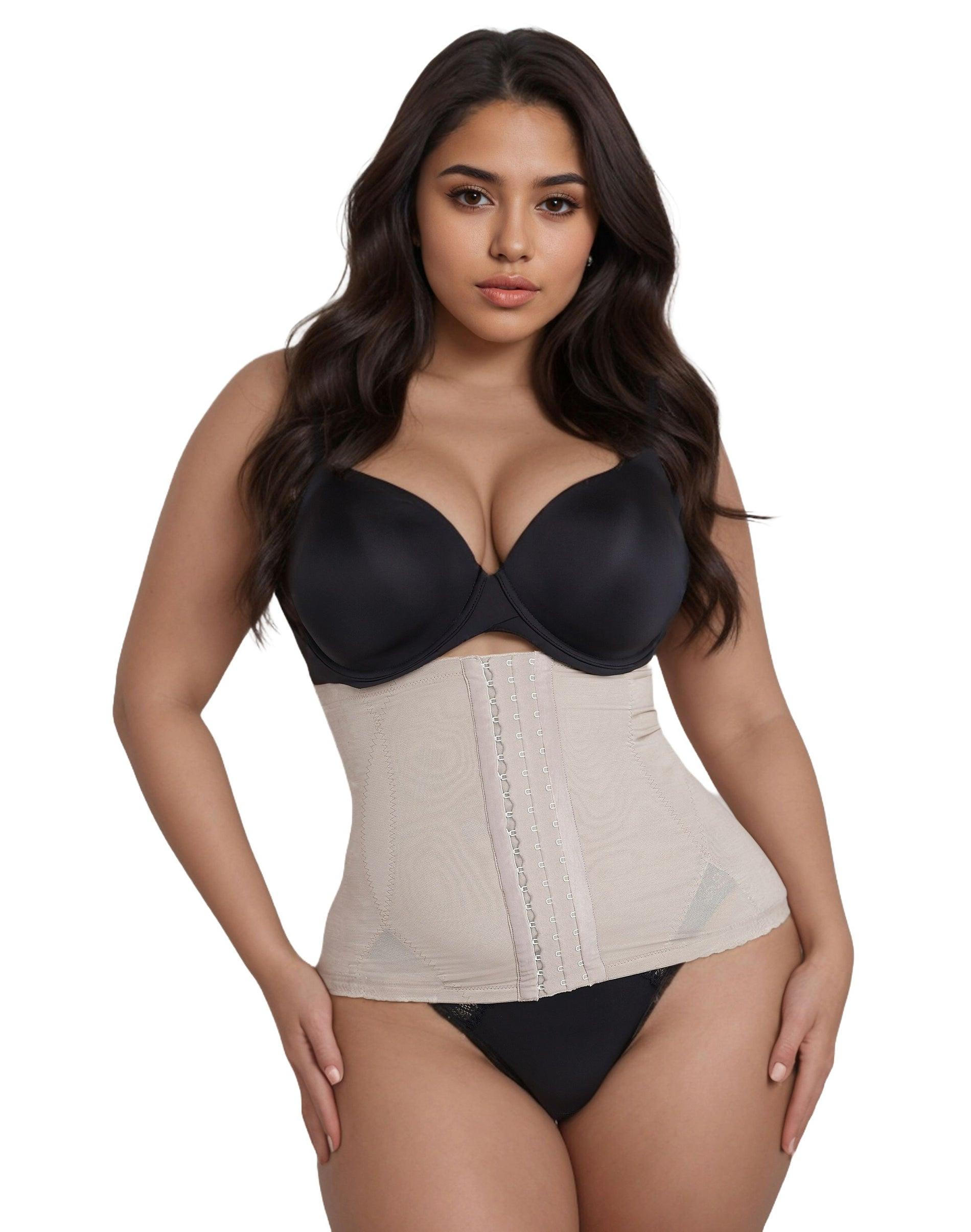 maidenform voluptuosa shapewear waist trainer, tummy control, fajas body shaper for an hourglass figure evening blush s women's
