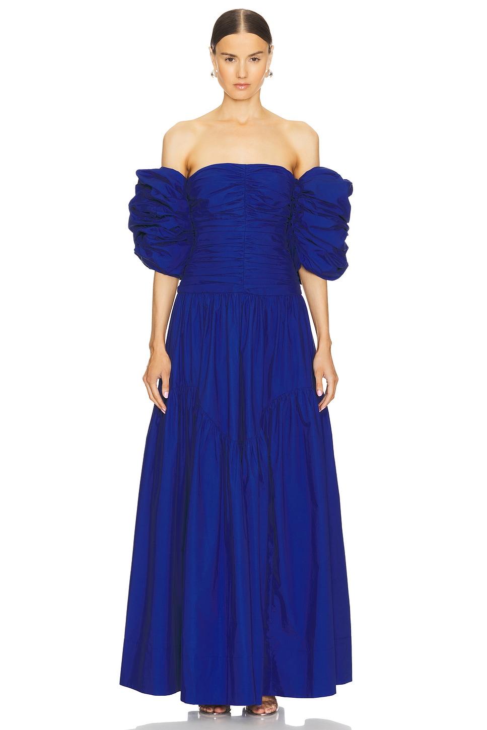 maiori contour ruched maxi dress