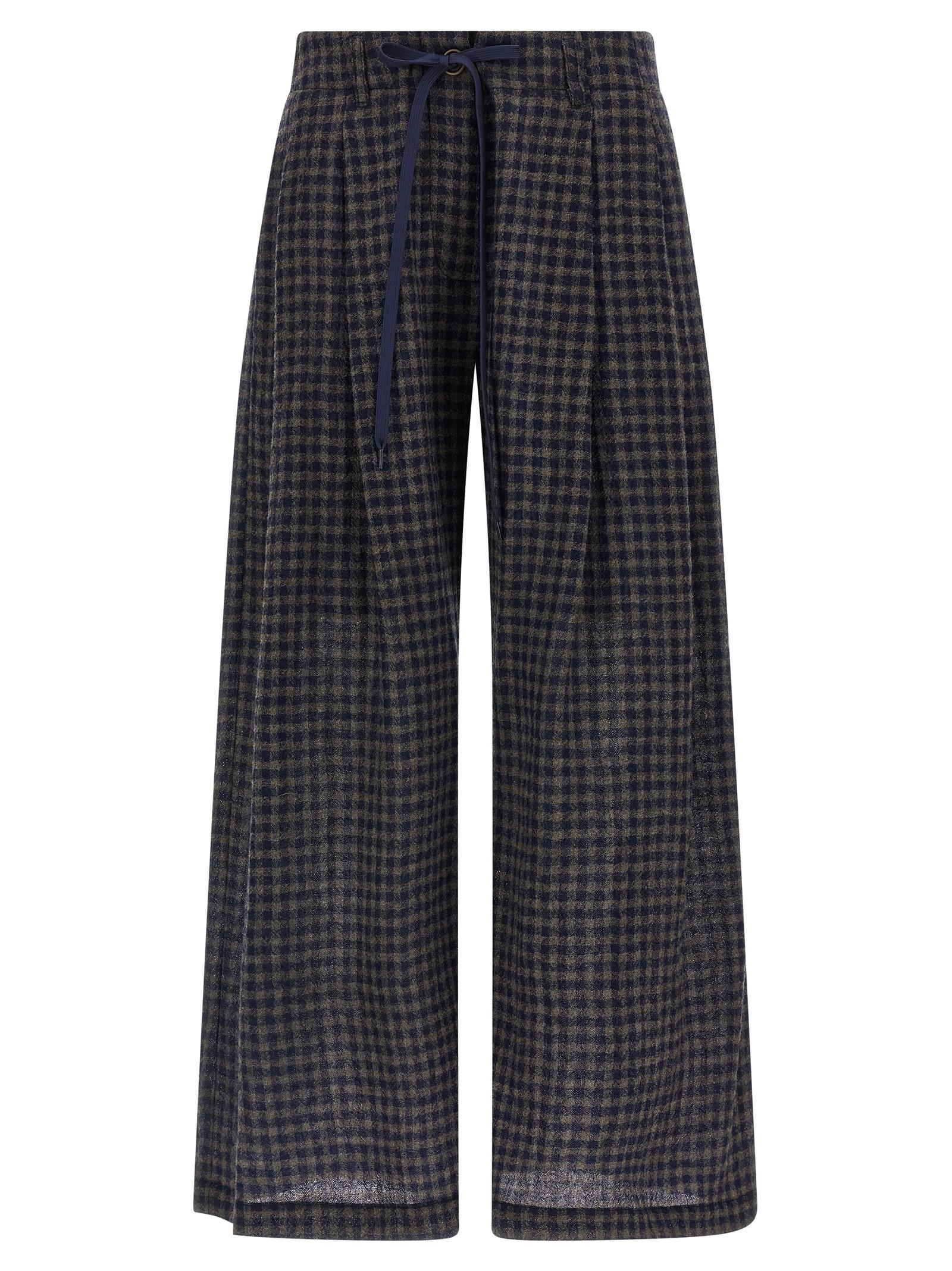 maison jejia antoine pants multicolor wool - women