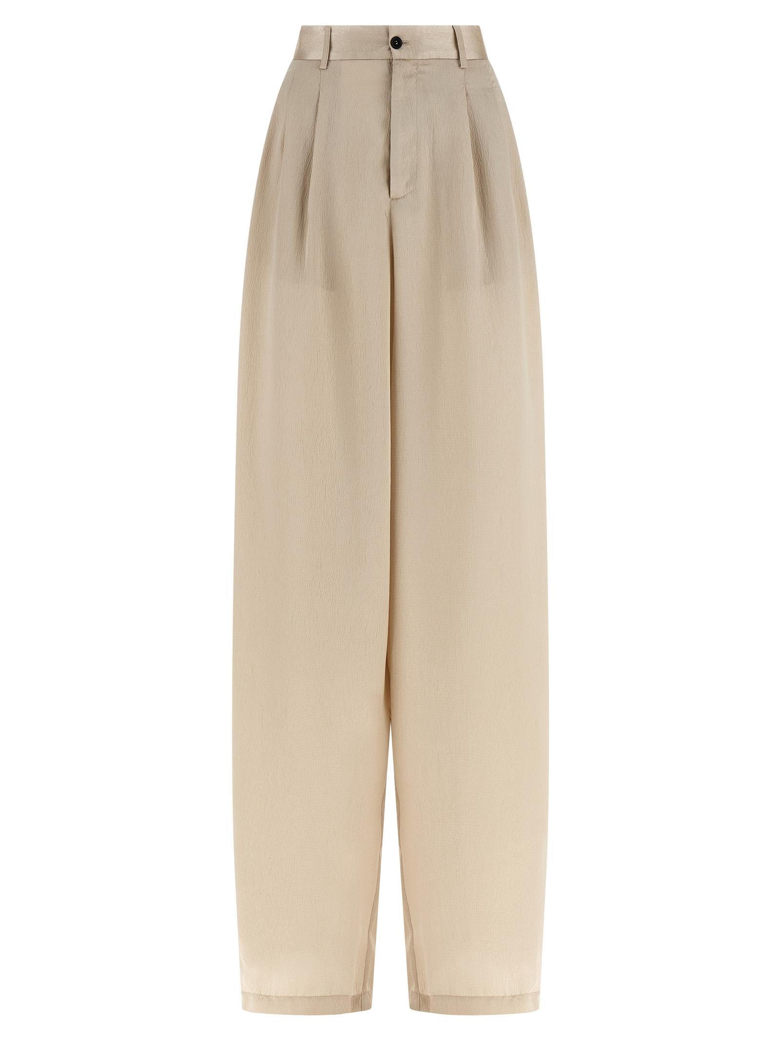 maison jejia elsa pants beige polyester - women