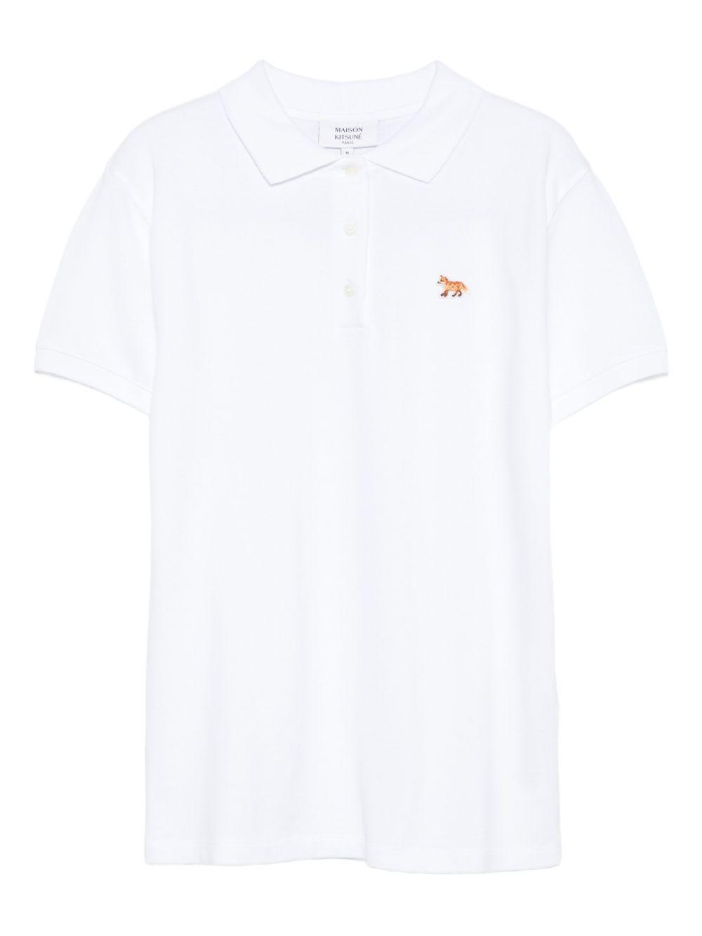 maison kitsuné baby fox cotton polo shirt