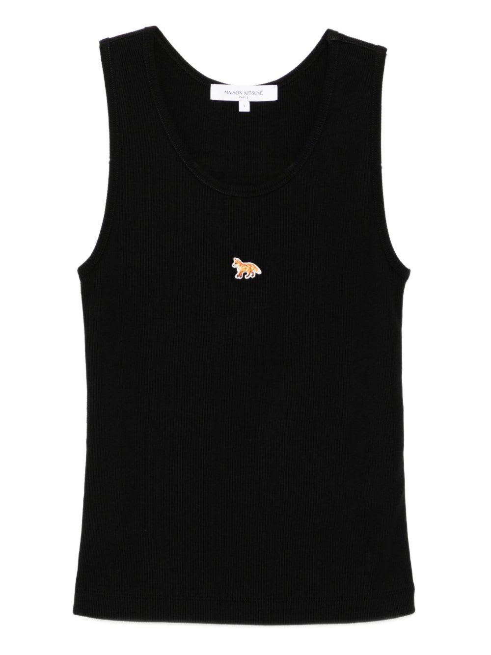 maison kitsuné baby fox cotton tank top