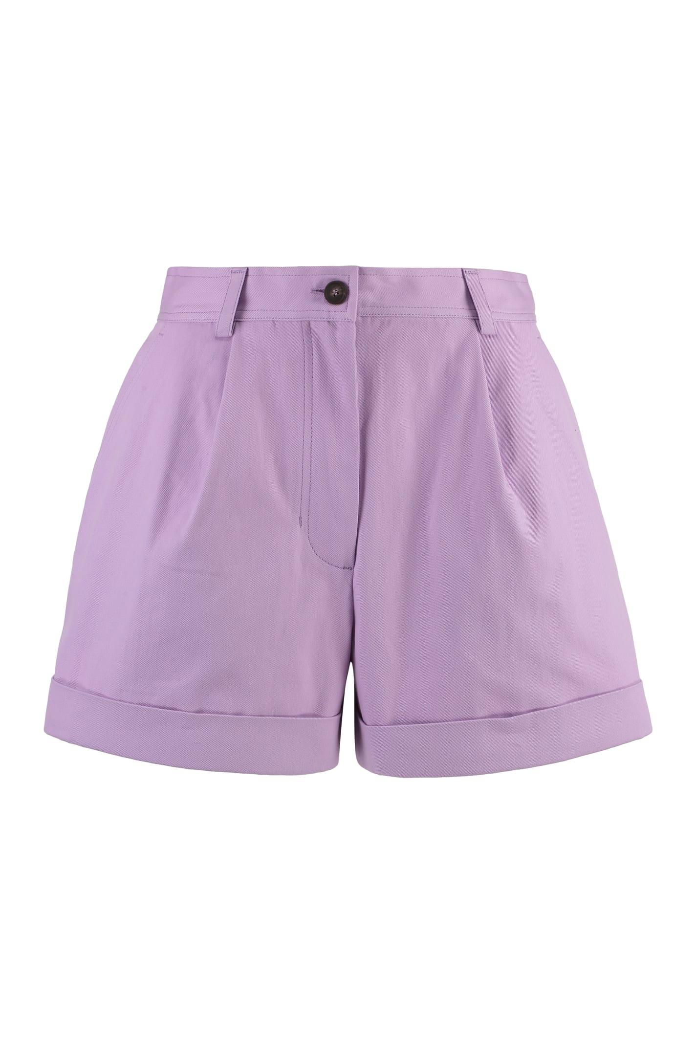 maison kitsuné cotton shorts