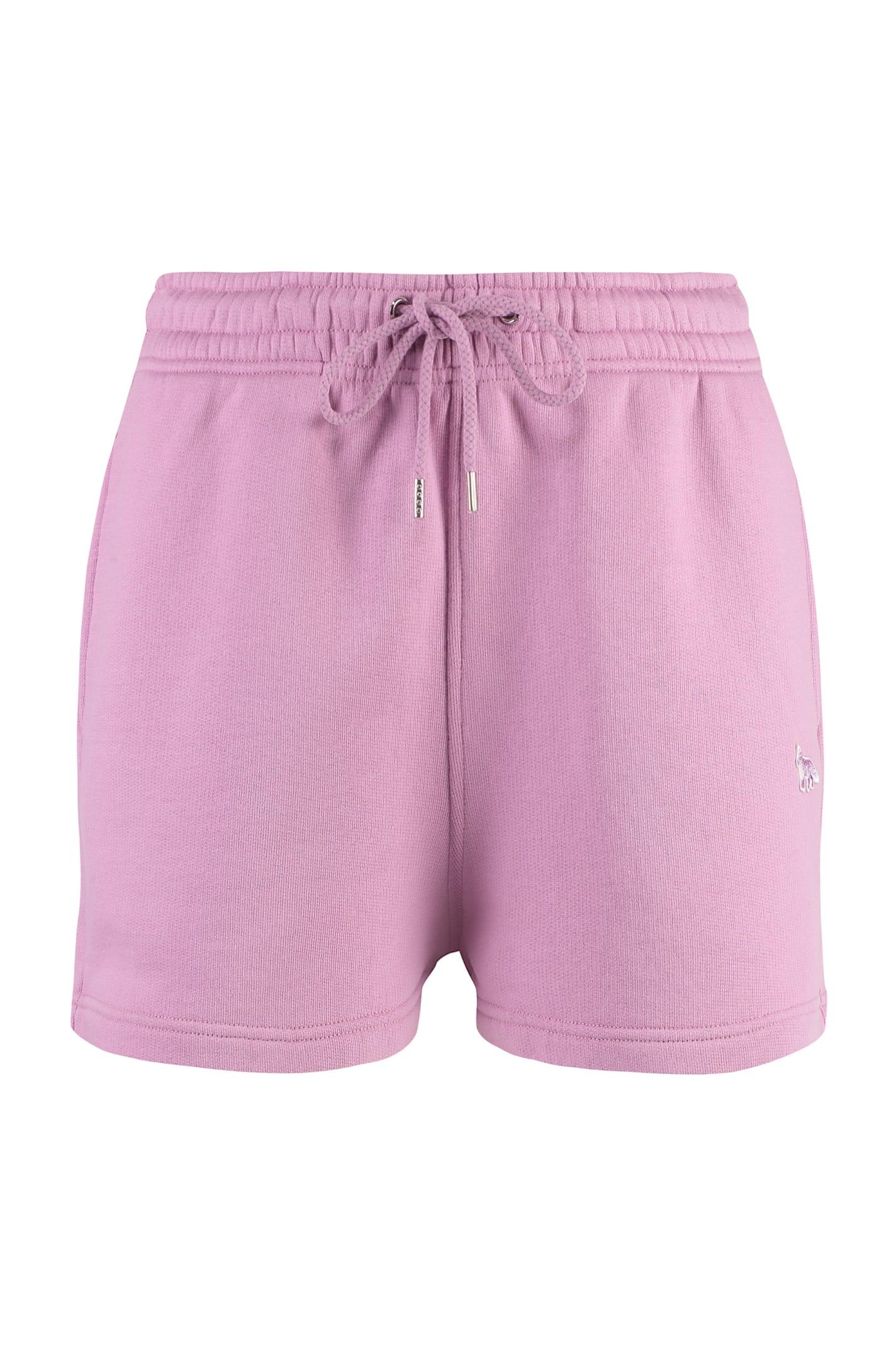 maison kitsuné cotton shorts