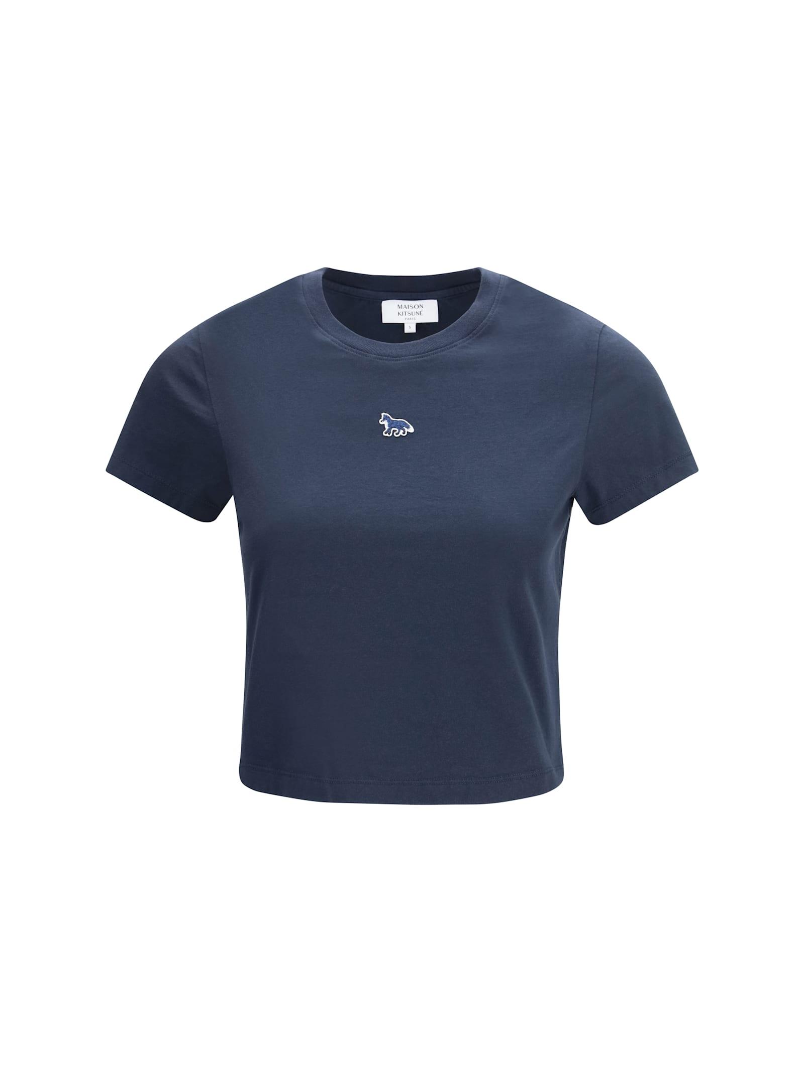 maison kitsuné embroidered t-shirt