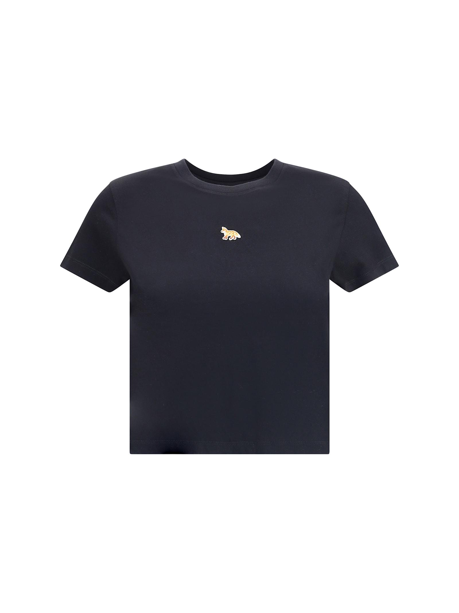 maison kitsuné fox baby crop t-shirt