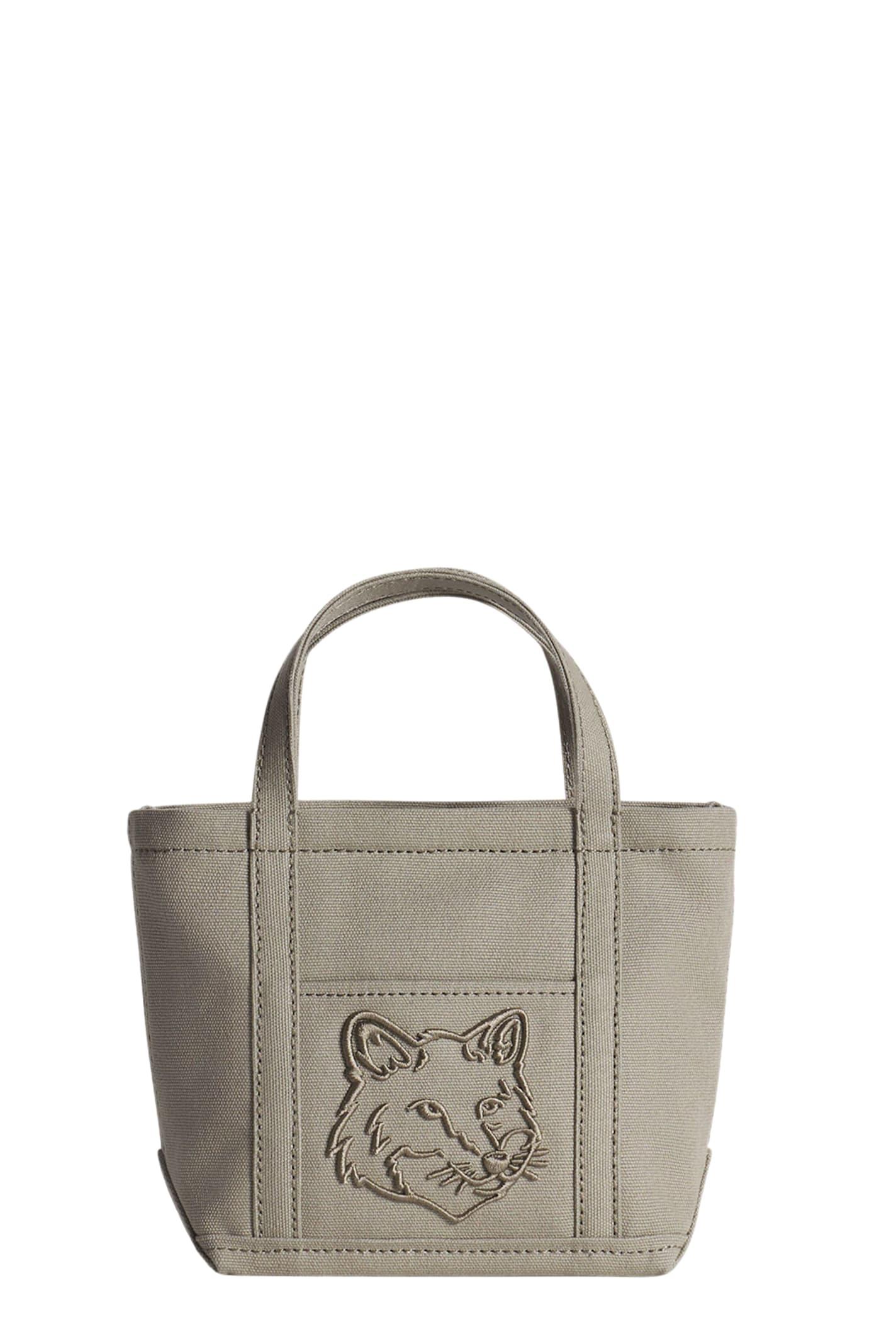maison kitsuné fox head mini tote