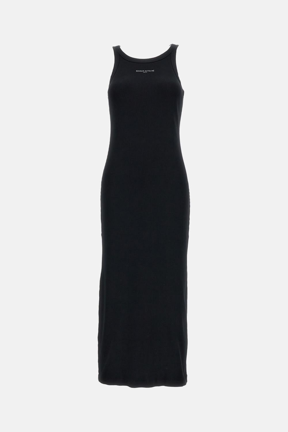 maison kitsuné long knitted dress