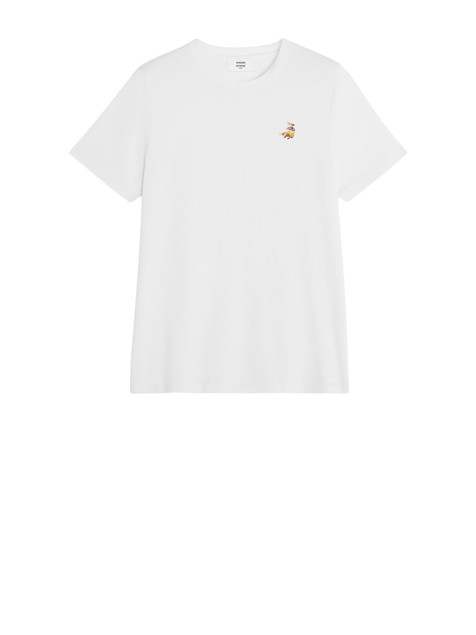 maison kitsuné maison kitsune t-shirts and polos white
