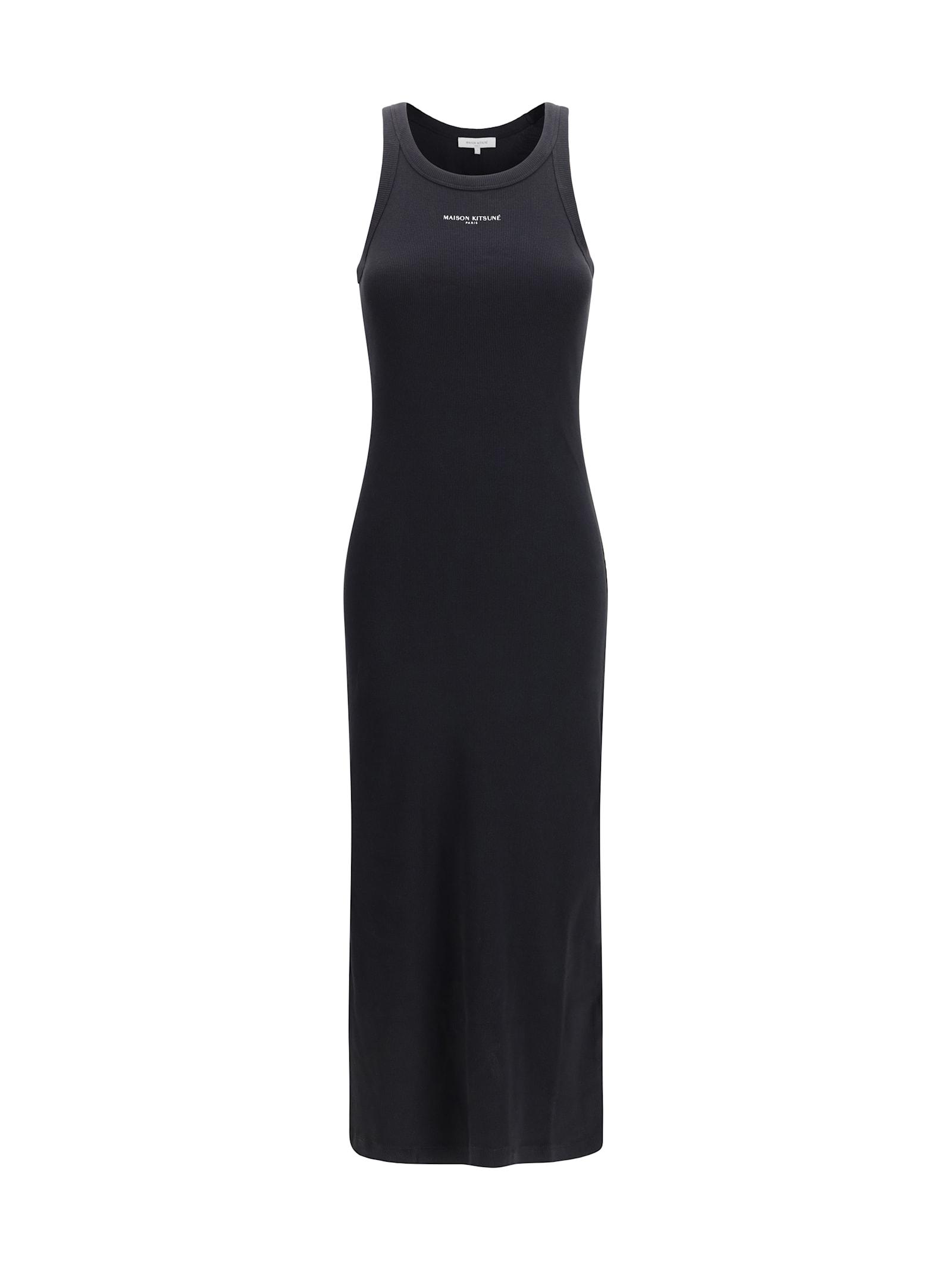 maison kitsuné ribbed tank dress
