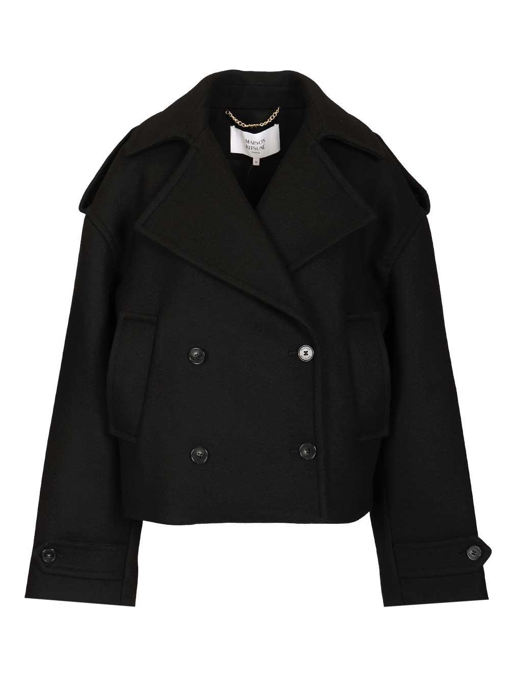 maison kitsuné short coat