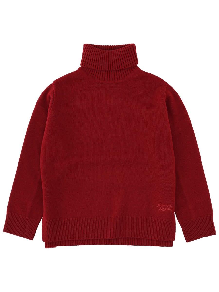 maison kitsuné turtleneck sweater