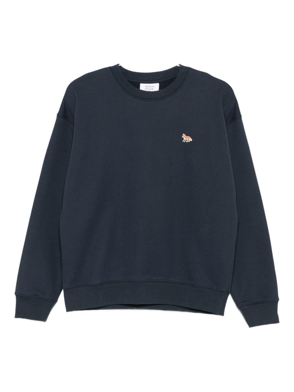 maison kitsune' maison kitsune sweaters blue cotton - women