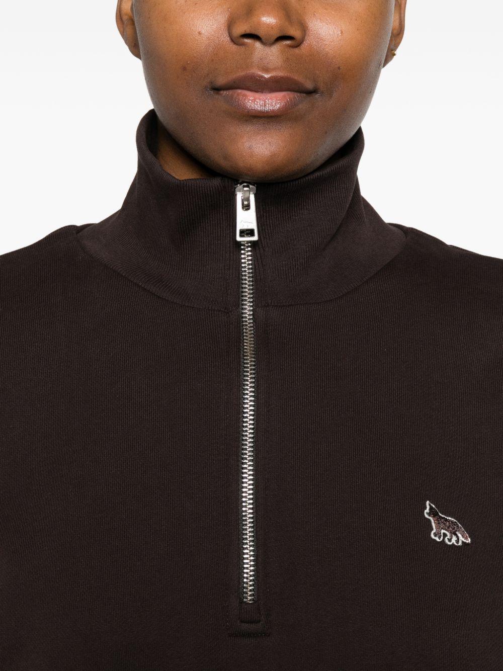 maison kitsune' maison kitsune sweaters brown organic cotton - women