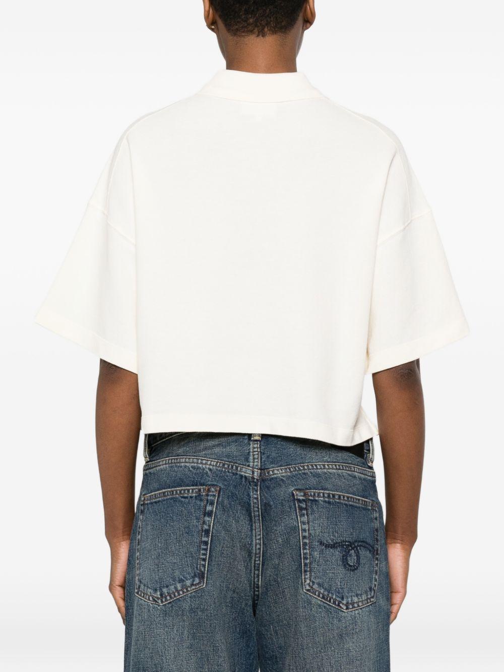 maison kitsune' maison kitsune t-shirts and polos beige organic cotton - women