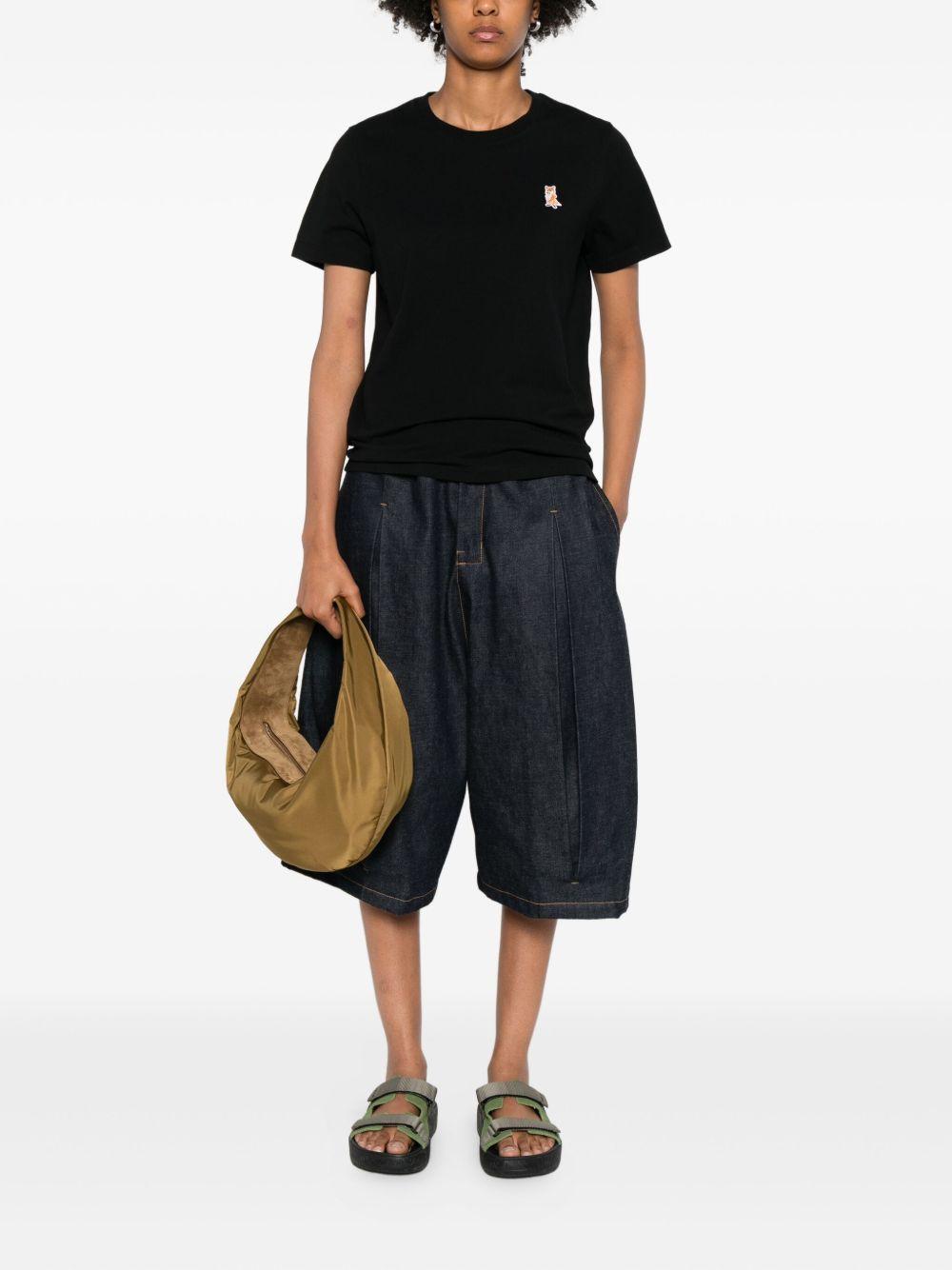 maison kitsune' maison kitsune t-shirts and polos black cotton - women