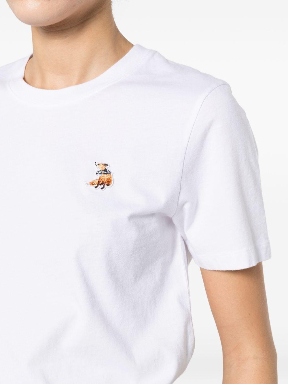 maison kitsune' maison kitsune t-shirts and polos white cotton - women
