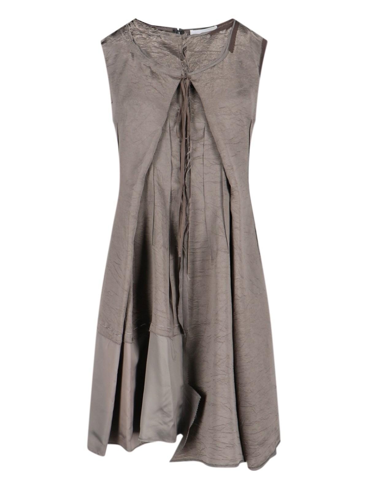 maison margiela 'anonimity of the lining' midi dress