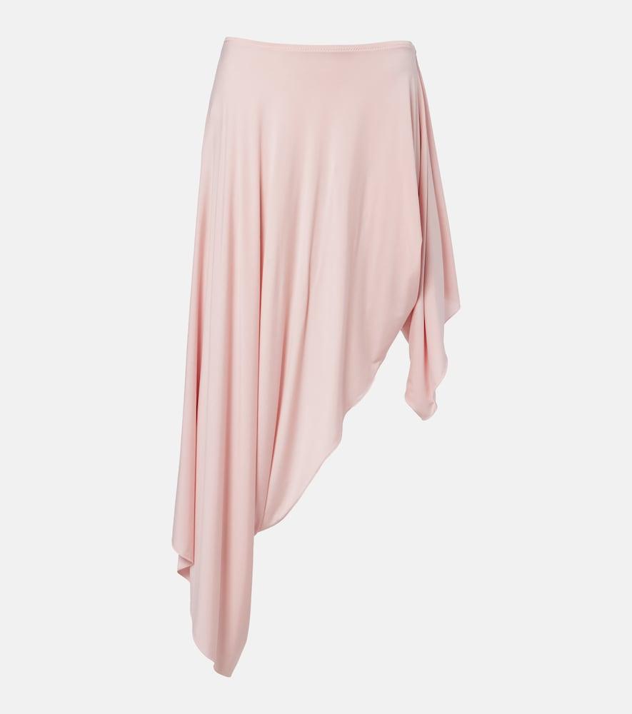 maison margiela asymmetric midi skirt