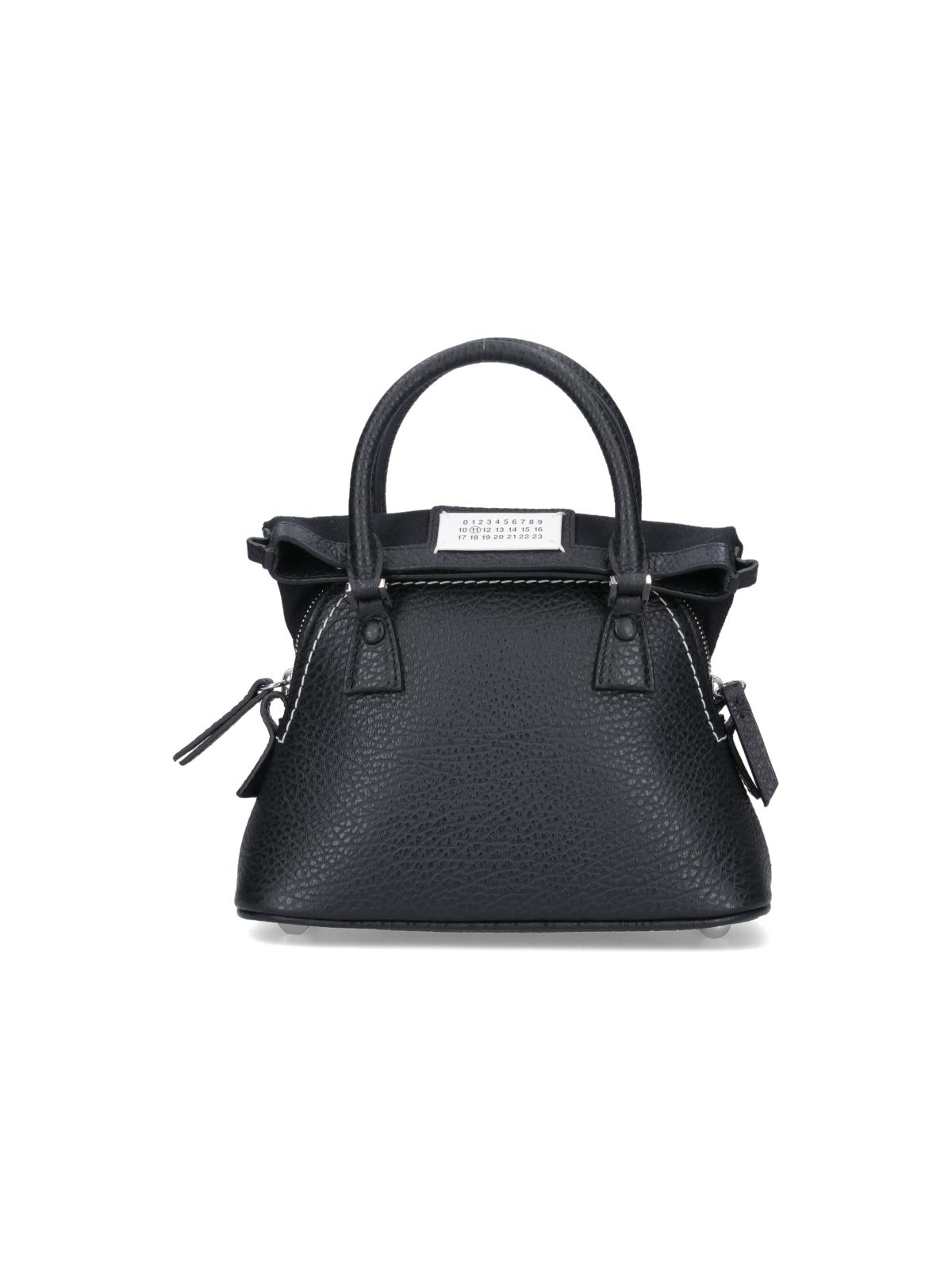maison margiela bags black bovine leather - women