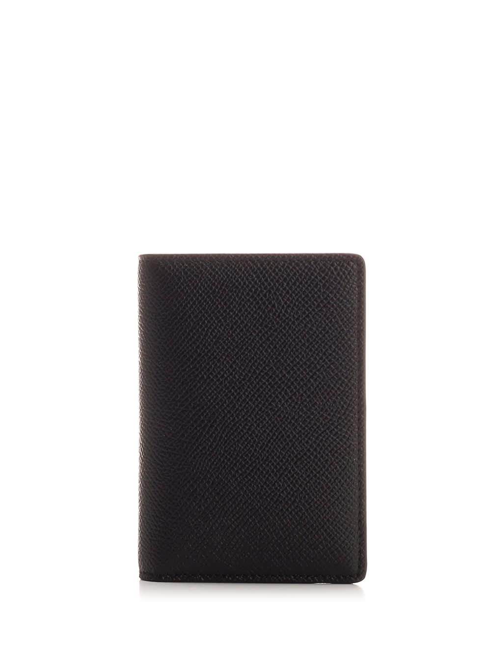 maison margiela black bifold card holder
