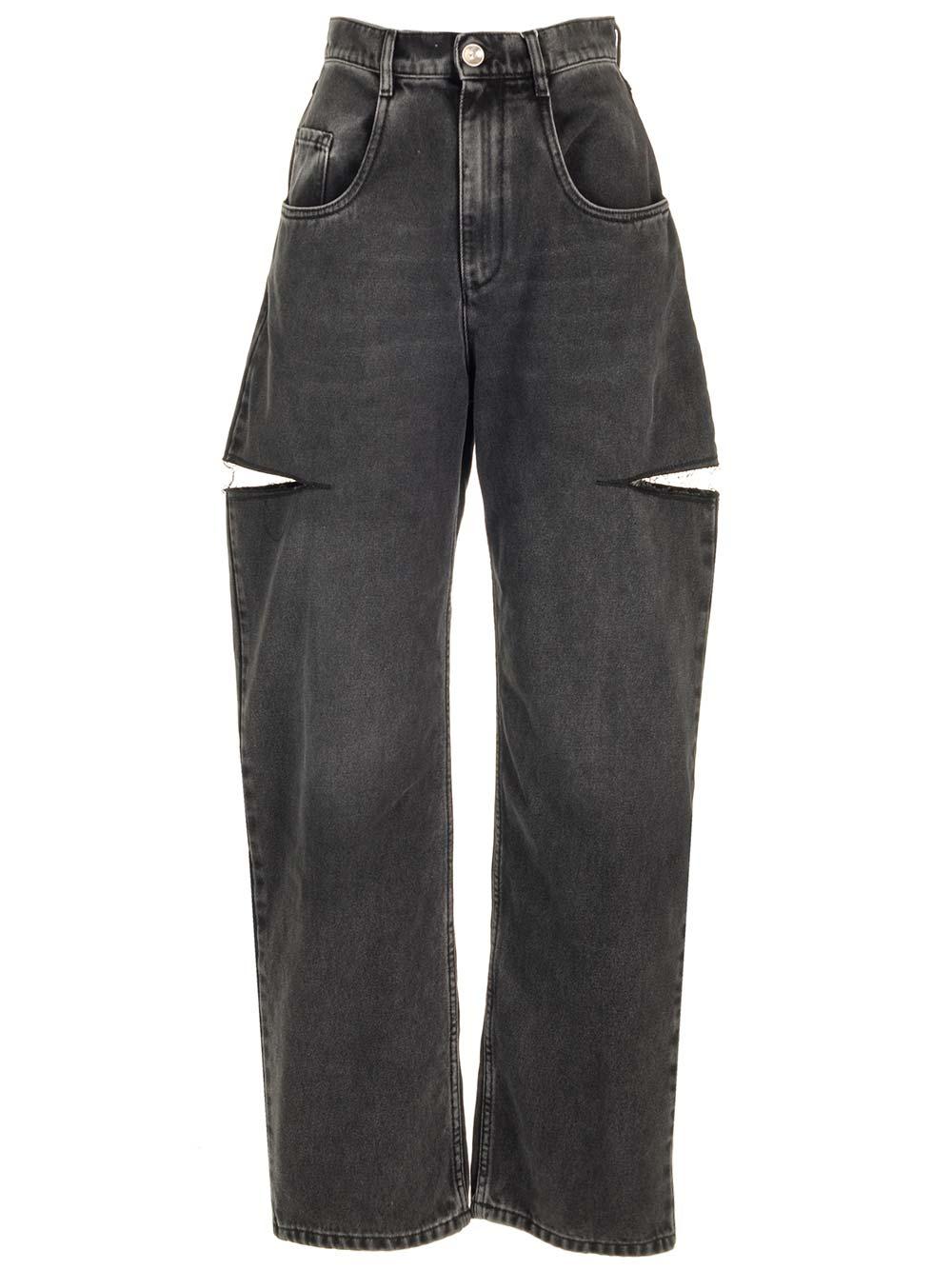 maison margiela black wash jeans