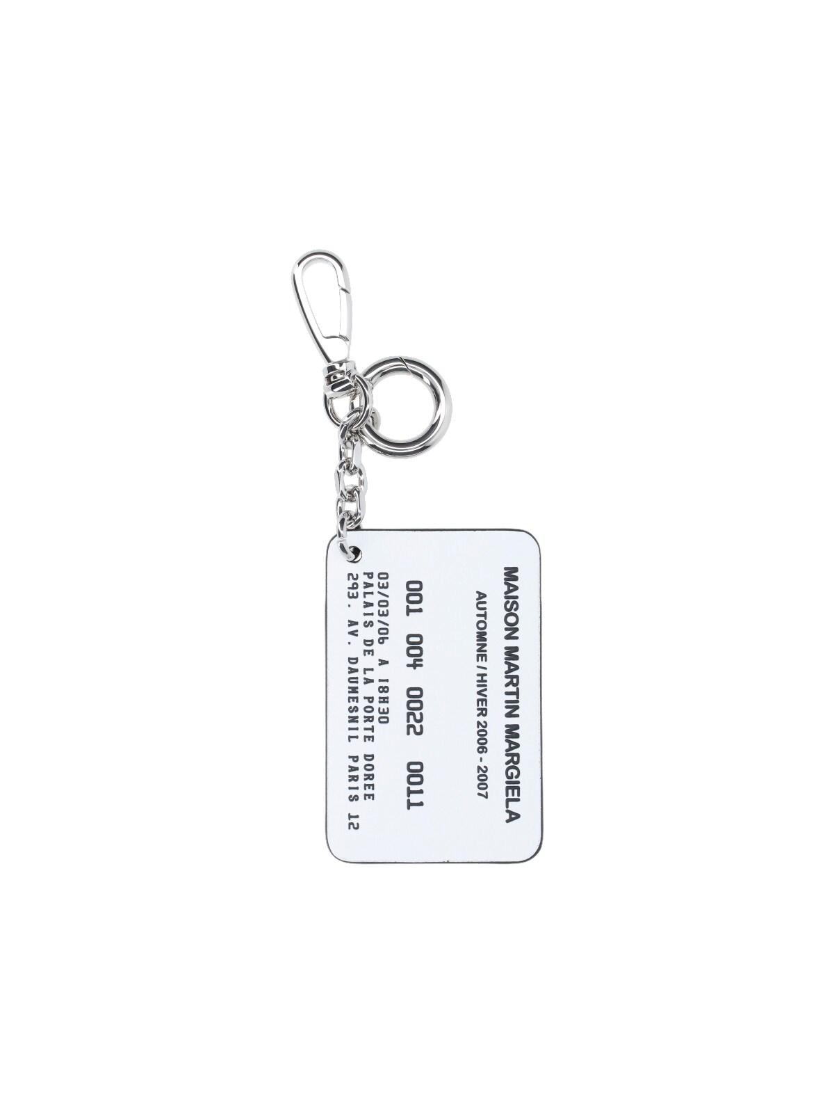 maison margiela card holder with keychain
