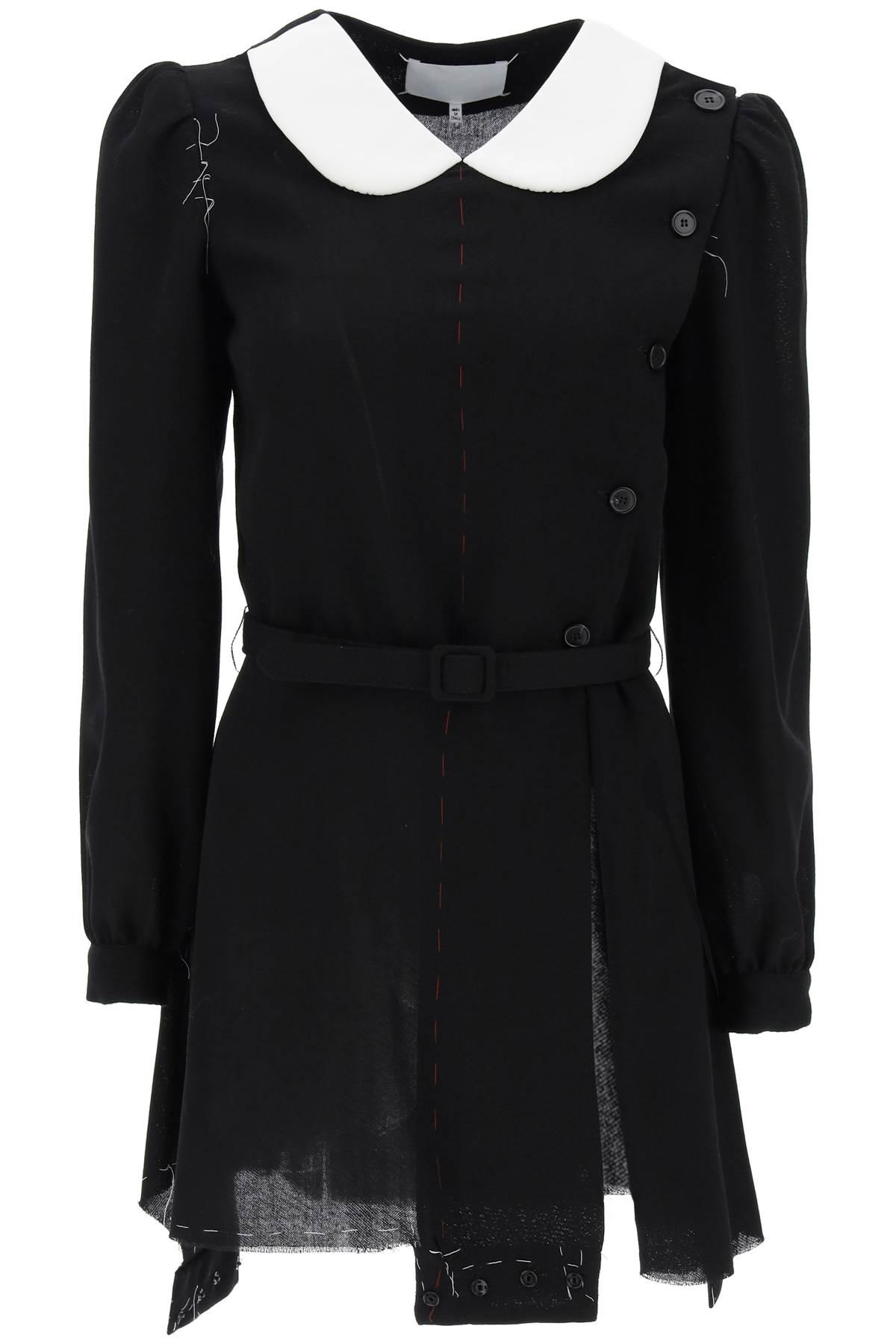 maison margiela convertible mini dress in wool