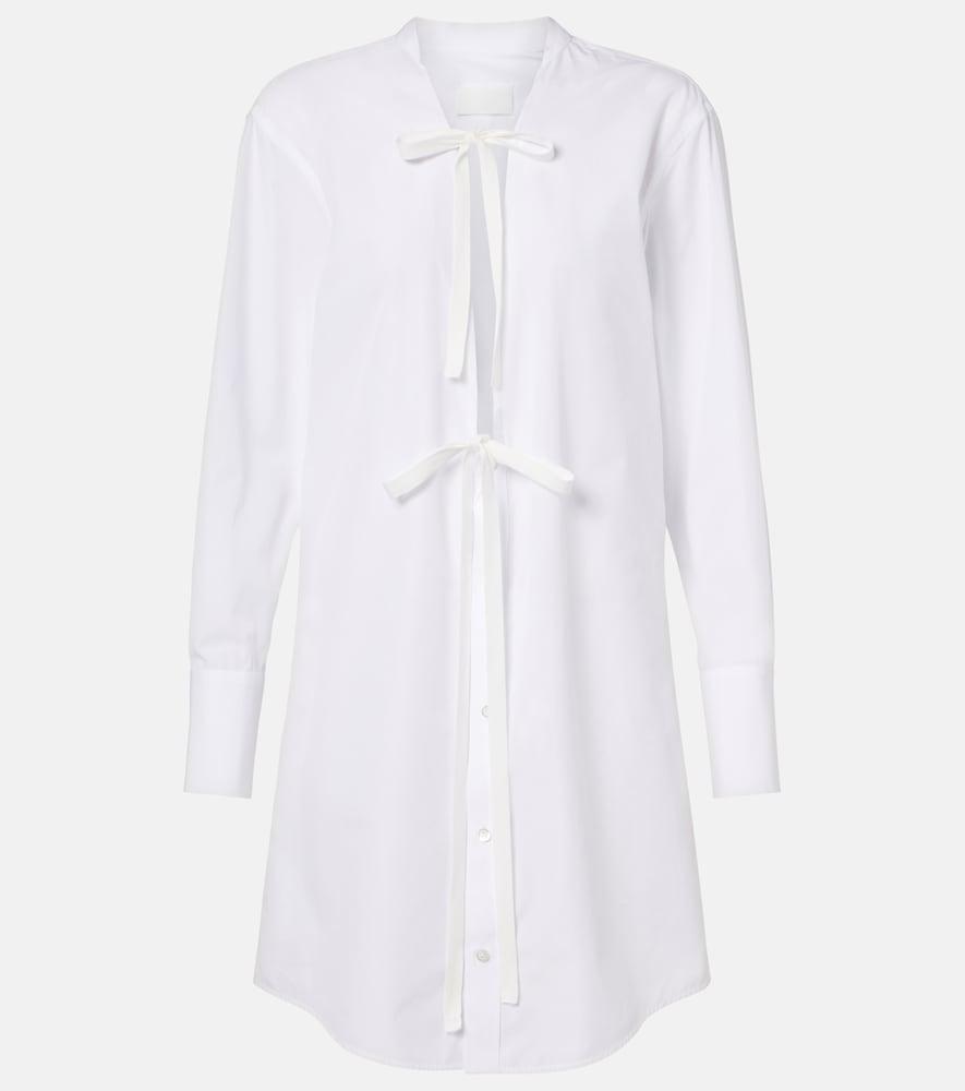 maison margiela cotton poplin shirt dress